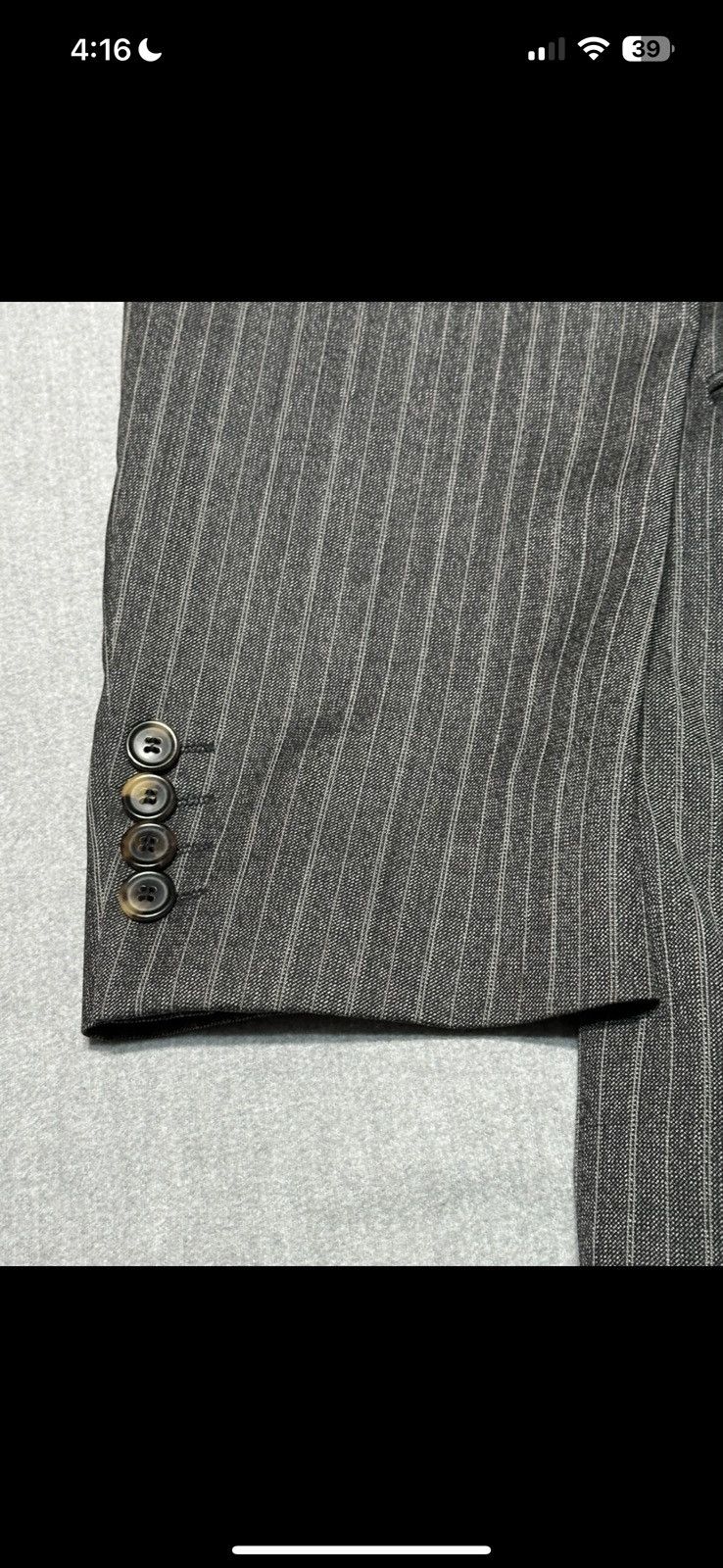 Hugo Boss Grey Wool Vintage Archive Hugo Boss Suit Size 42L - 15 Thumbnail