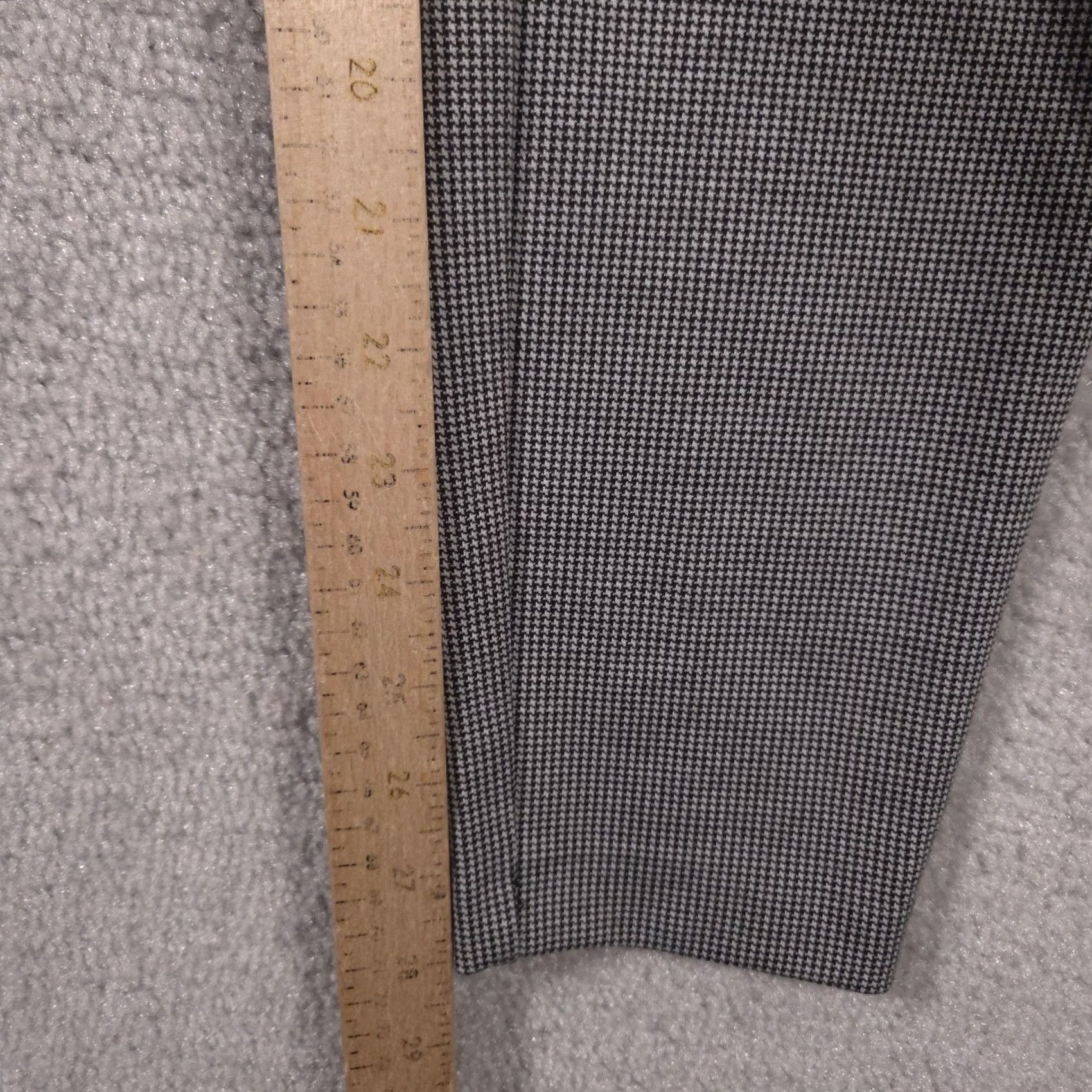 Talbots Talbots Pants Womens 4 Gray Check Soho Ankle Ponte Slim Pull On Stretch Career Pants Size 27" / US 4 / IT 40 - 7 Thumbnail