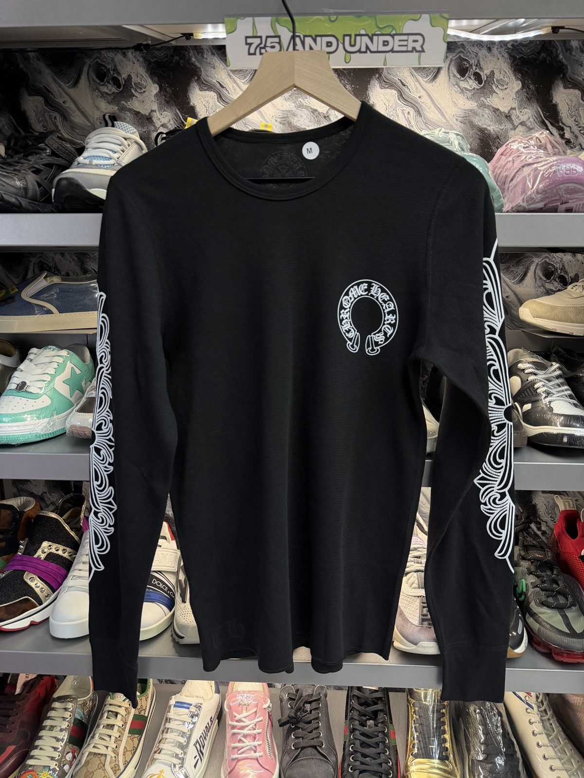 Chrome Hearts Chrome Hearts Floral Sleeve Waffle Thermal Shirt Size US M / EU 48-50 / 2 - 1 Thumbnail
