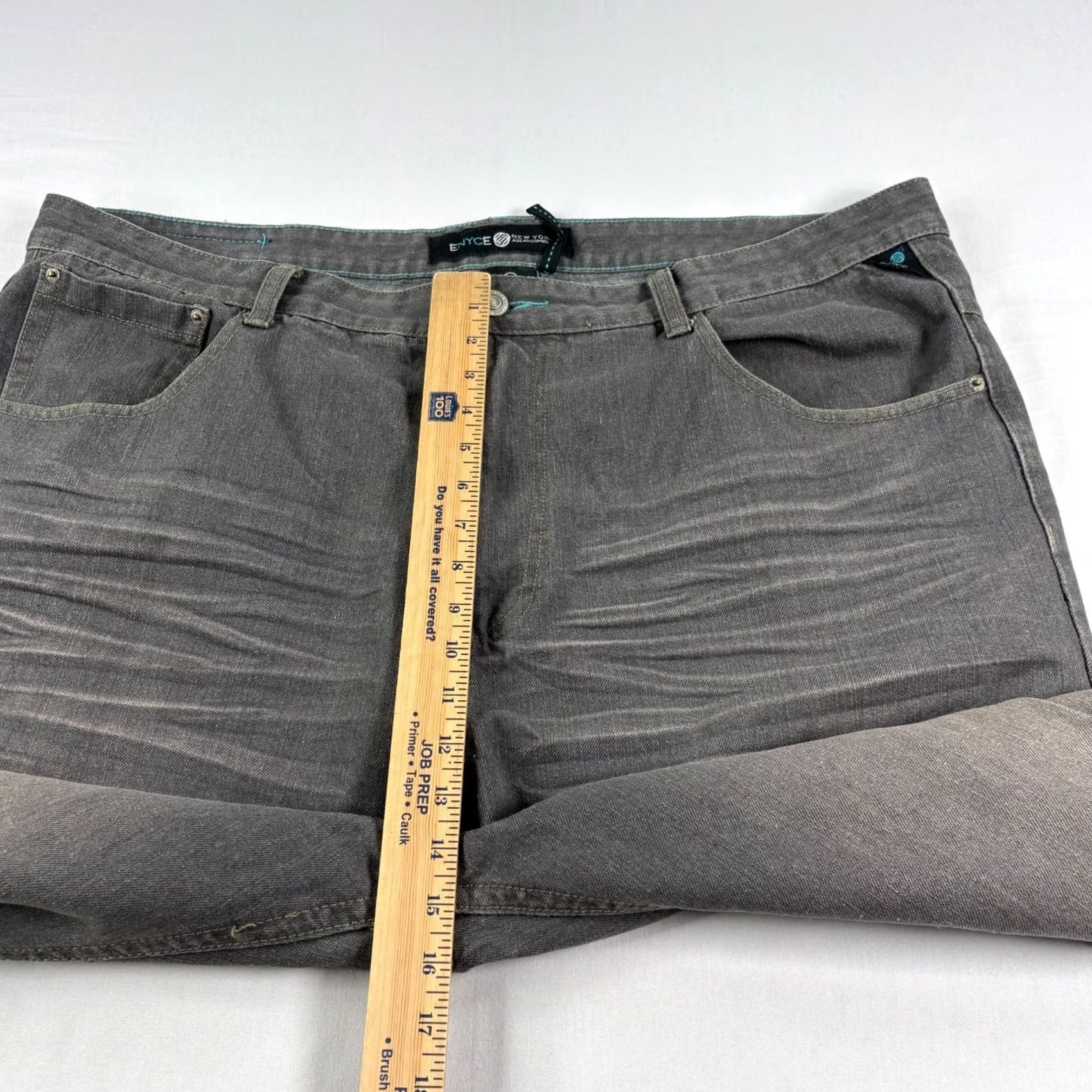 Enyce VINTAGE enyce Jeans Men 44x34 Gray Hip Hop Baggy Straight 90s Style Mens Size US 44 / EU 60 - 5 Thumbnail