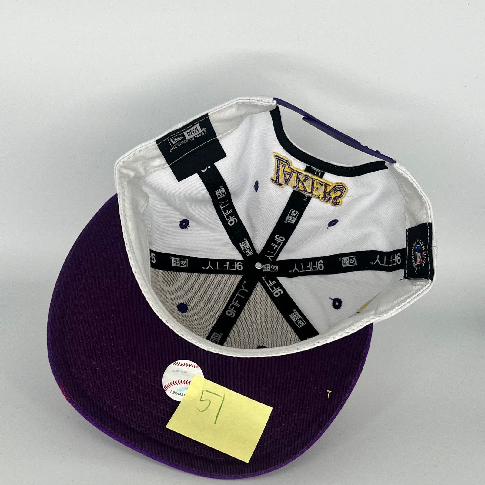New Era White/Purple Los Angeles Lakers Minneapolis 60TH Anniversary Size ONE SIZE - 4 Thumbnail