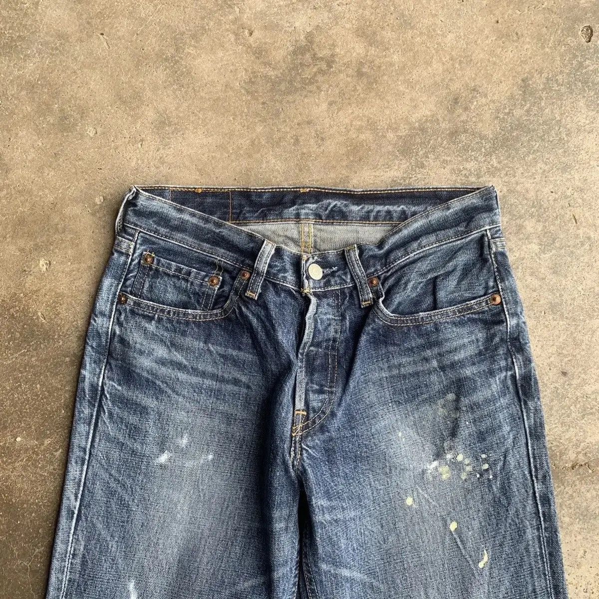Levi's Vintage Clothing Levis 501 Blue Wash Levi’s Jeans Slim Fit Trousers Pants Size US 28 / EU 44 - 3 Thumbnail