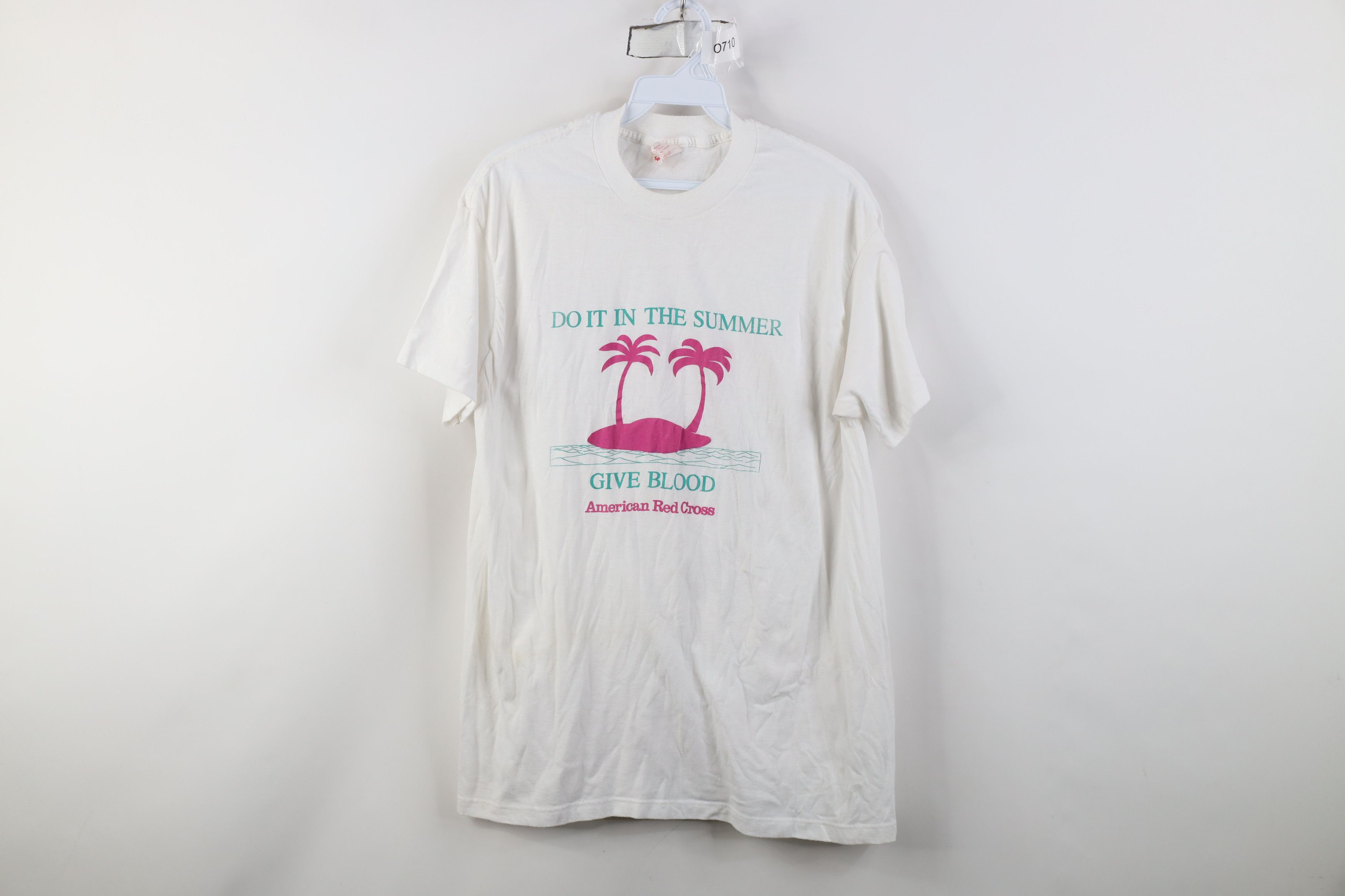 Vintage Vintage 60s 70s American Red Cross Island T-Shirt USA White Size XL / US 12-14 / IT 48-50 - 1 Thumbnail