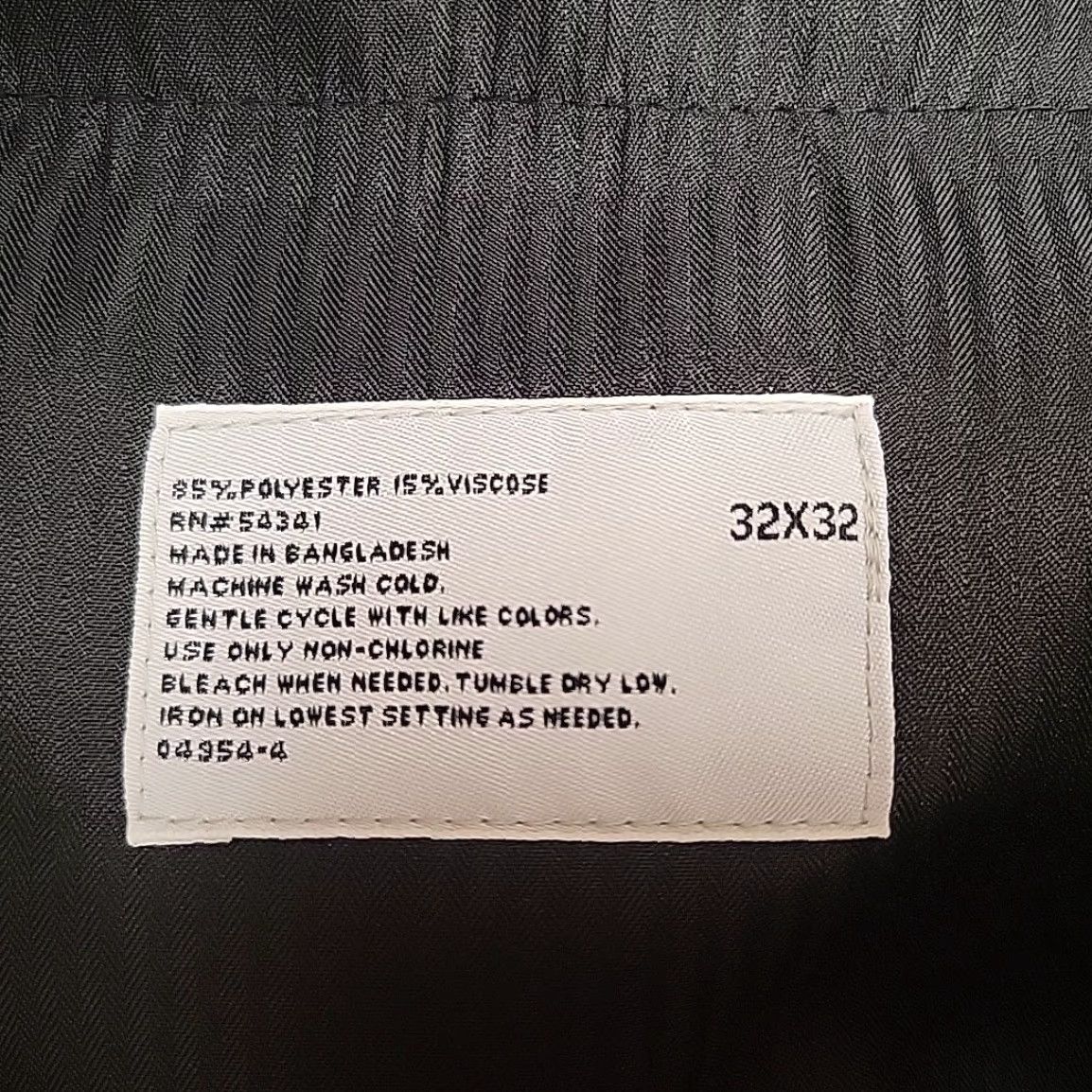 Vintage J. Ferrar Dress Pants Mens 32x32 Black Gray Stripe Flat Front Slim Fit Business Pants Size US 32 / EU 48 - 6 Thumbnail