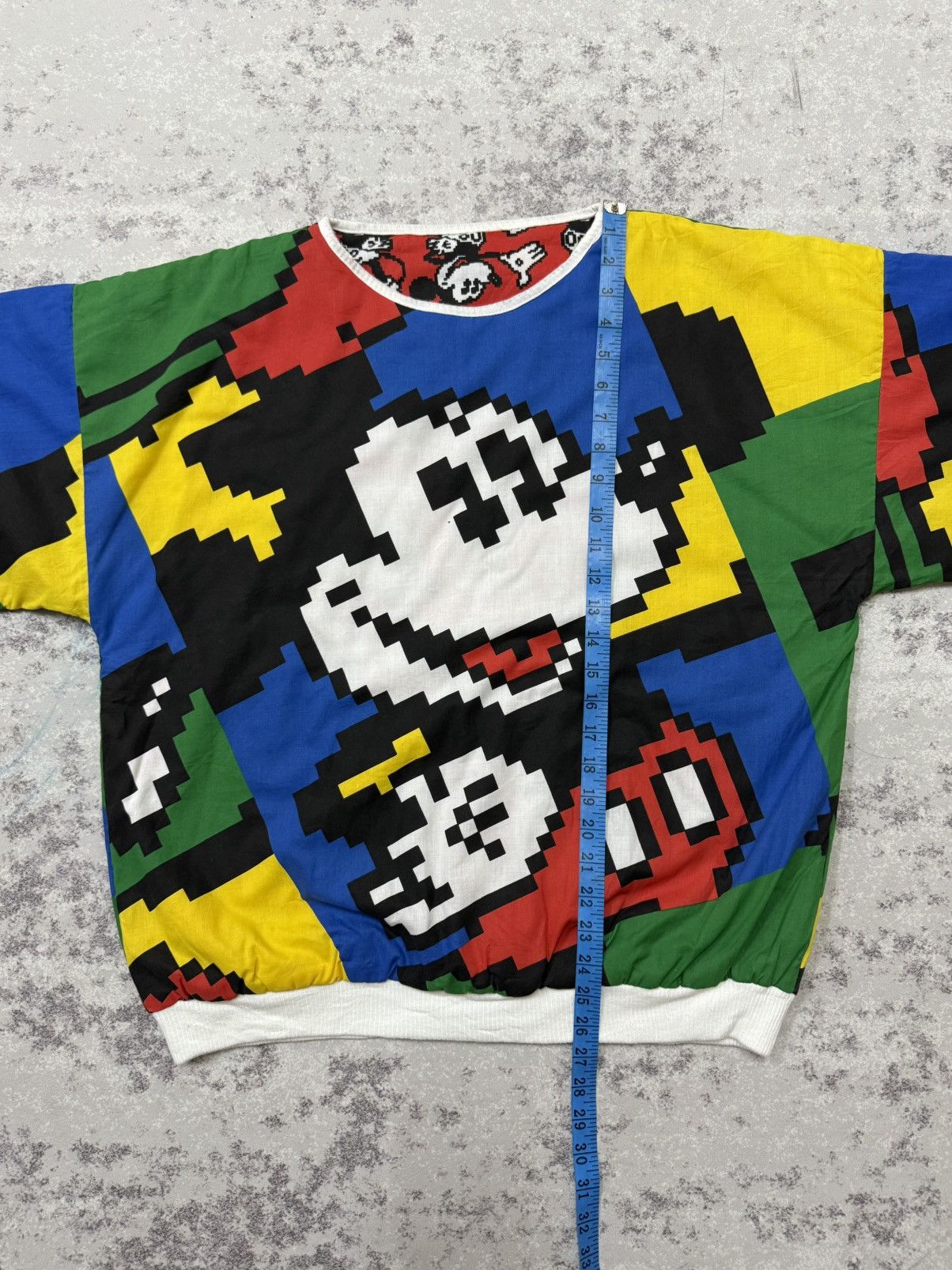 Mickey Mouse Vintage 90s Mickey Mouse Alloverprint Riversible Sweatshirt Size US XL / EU 56 / 4 - 11 Thumbnail