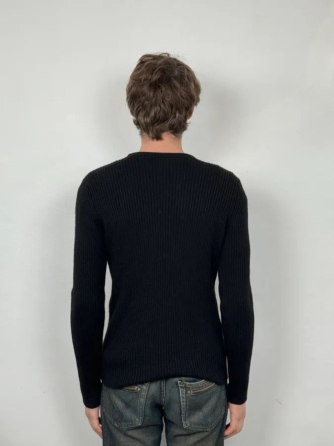 Emporio Armani 2000s Emporio Armani Black Wool Zip Sweater Size US S / EU 44-46 / 1 - 3 Thumbnail
