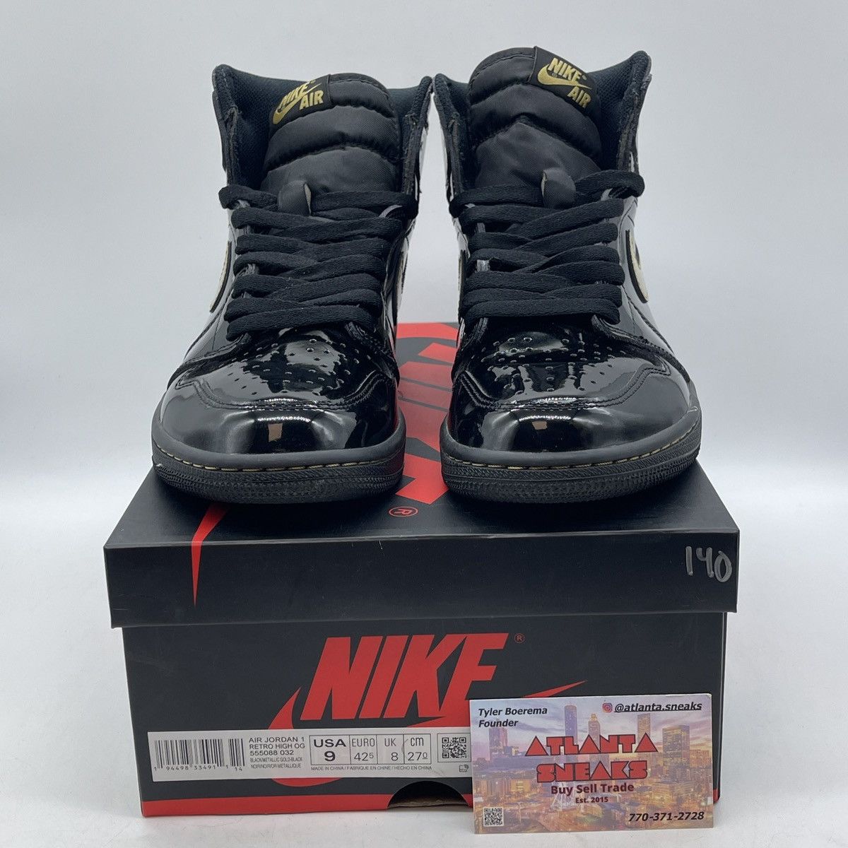Jordan Brand Air Jordan 1 high metallic gold Size US 9 / EU 42 - 2 Thumbnail