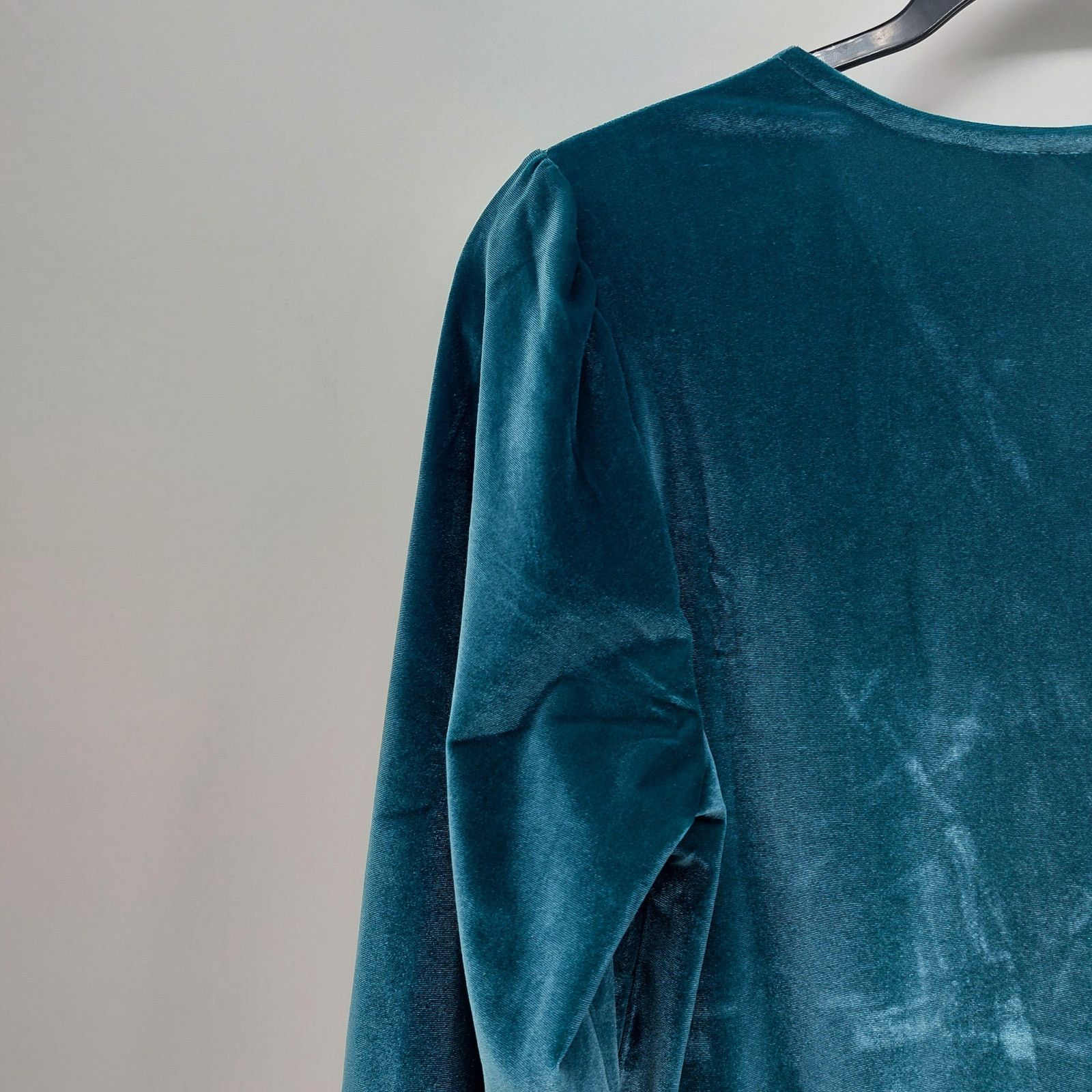 Other Candace Cameron Bure Green Velour Dress Long-sleeved MP Size M / US 6-8 / IT 42-44 - 17 Thumbnail