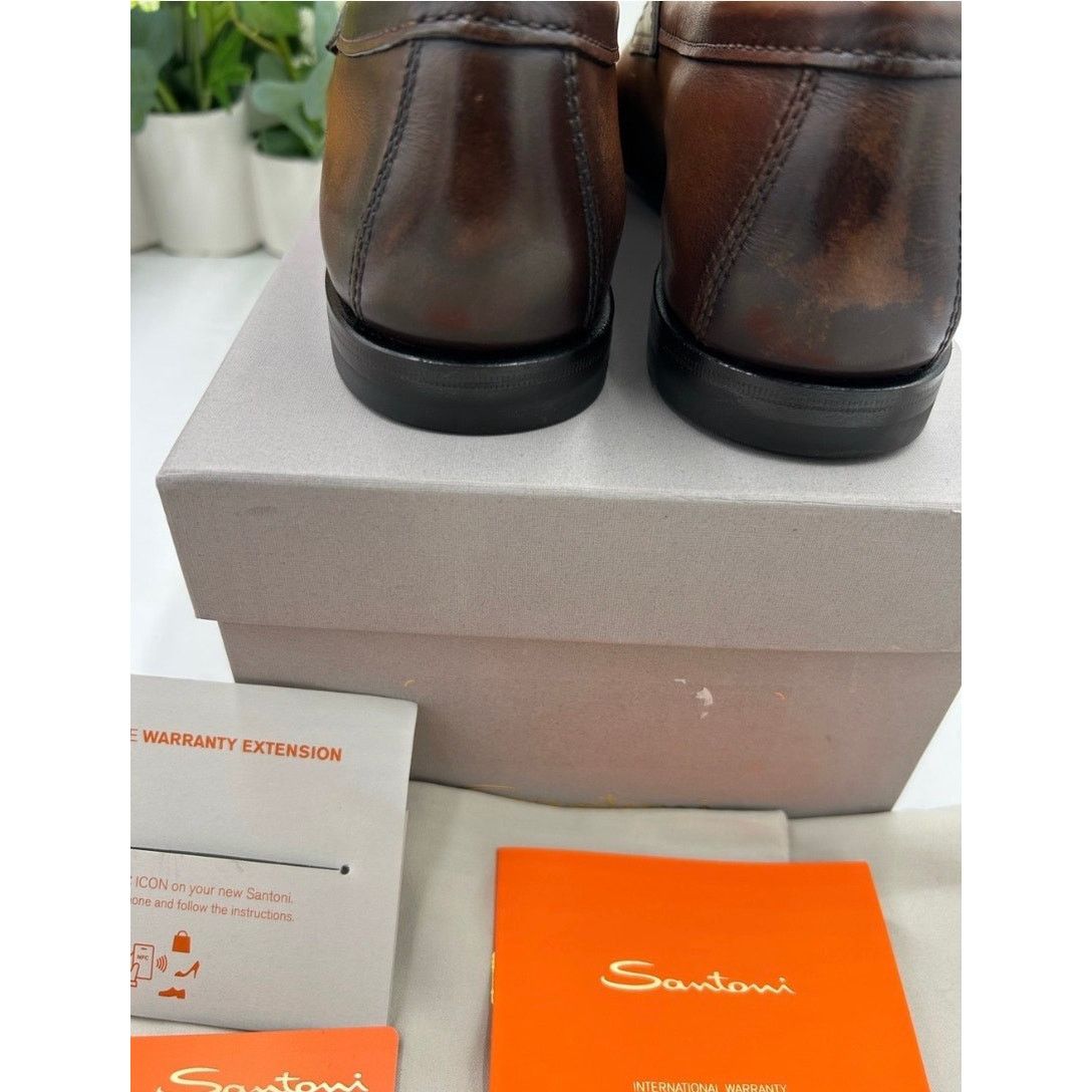 Santoni Men's Santoni Carlo soft furnished penny loafers size 8 US Size US 8 / EU 41 - 7 Thumbnail