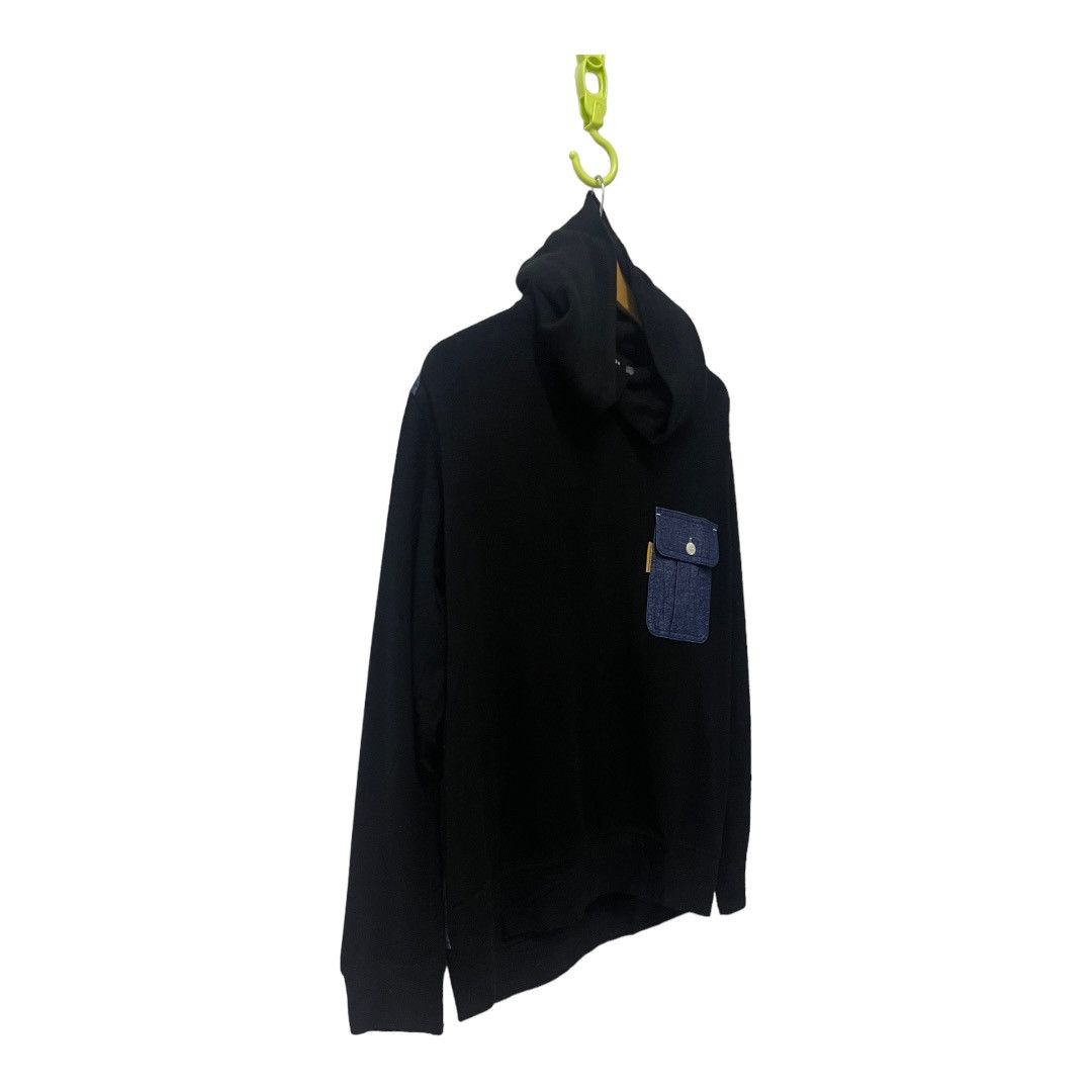 Issey Miyake Mercibeaucoup Issey Miyake Denim Back Hooded Sweatshirt Size US L / EU 52-54 / 3 - 2 Thumbnail
