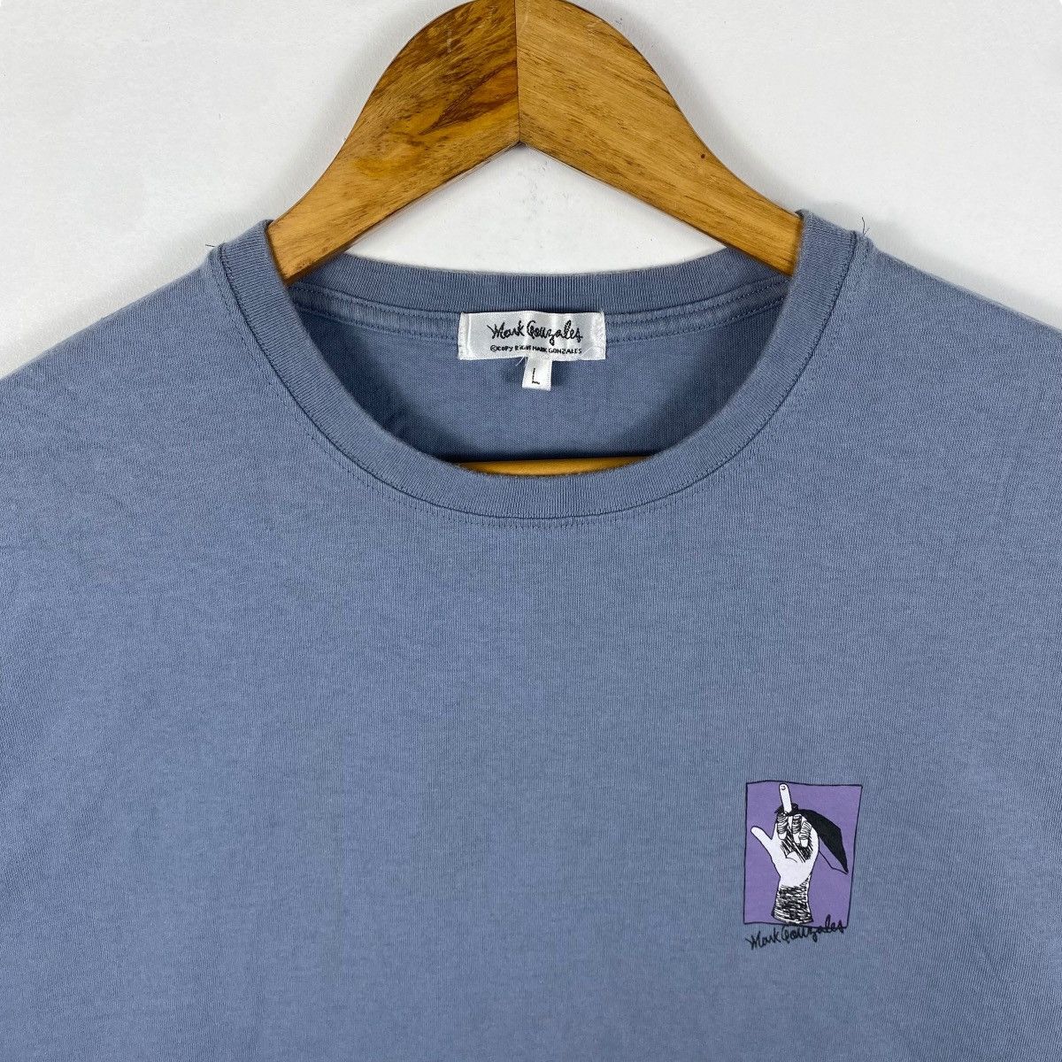 Japanese Brand MARK GONZALES Middle Finger Graphic Longsleeve Tee Shirt Size US L / EU 52-54 / 3 - 5 Thumbnail
