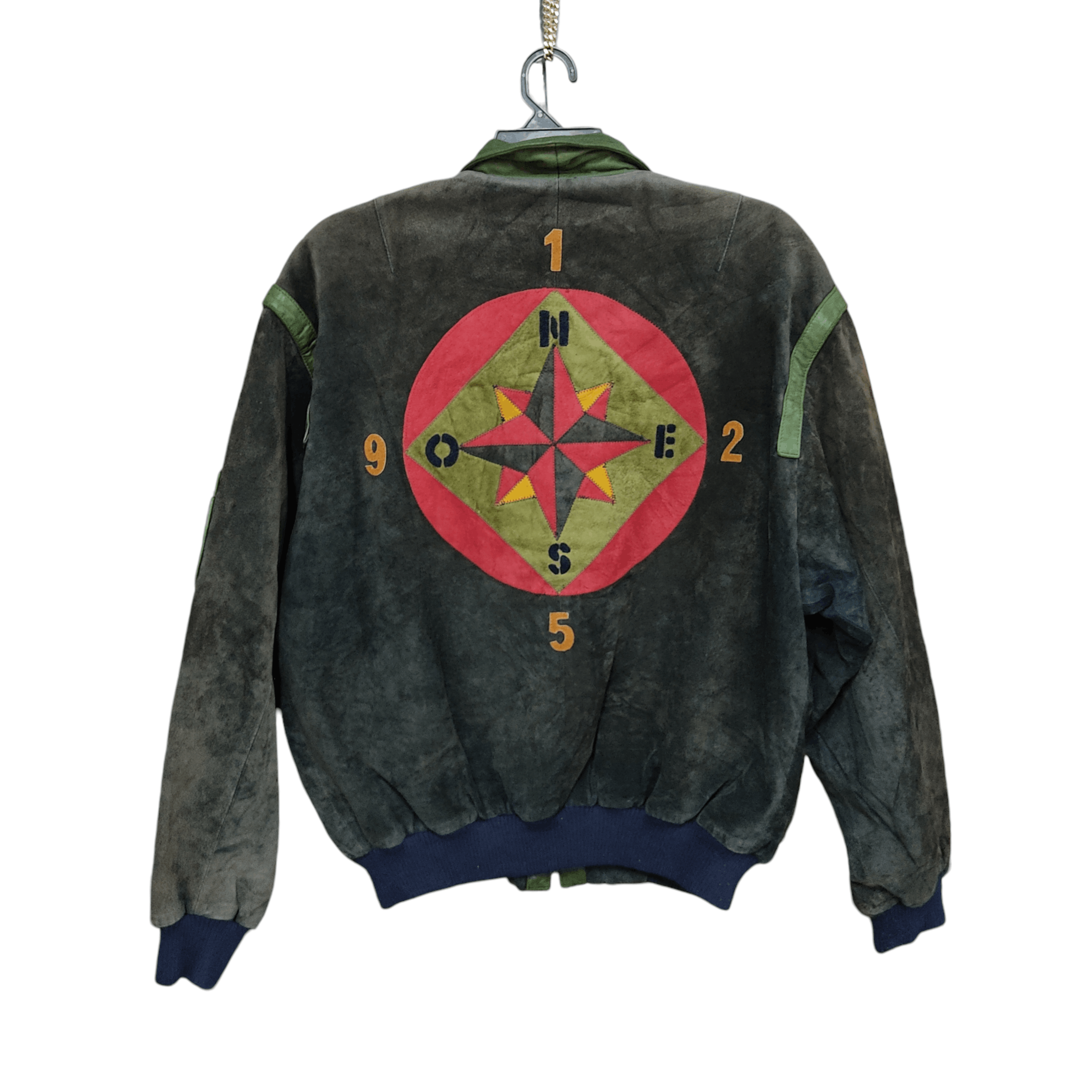 Pelle Pelle Sina Cova Suede Leather Back Hit Stadium Jacket Size US L / EU 52-54 / 3 - 1 Thumbnail