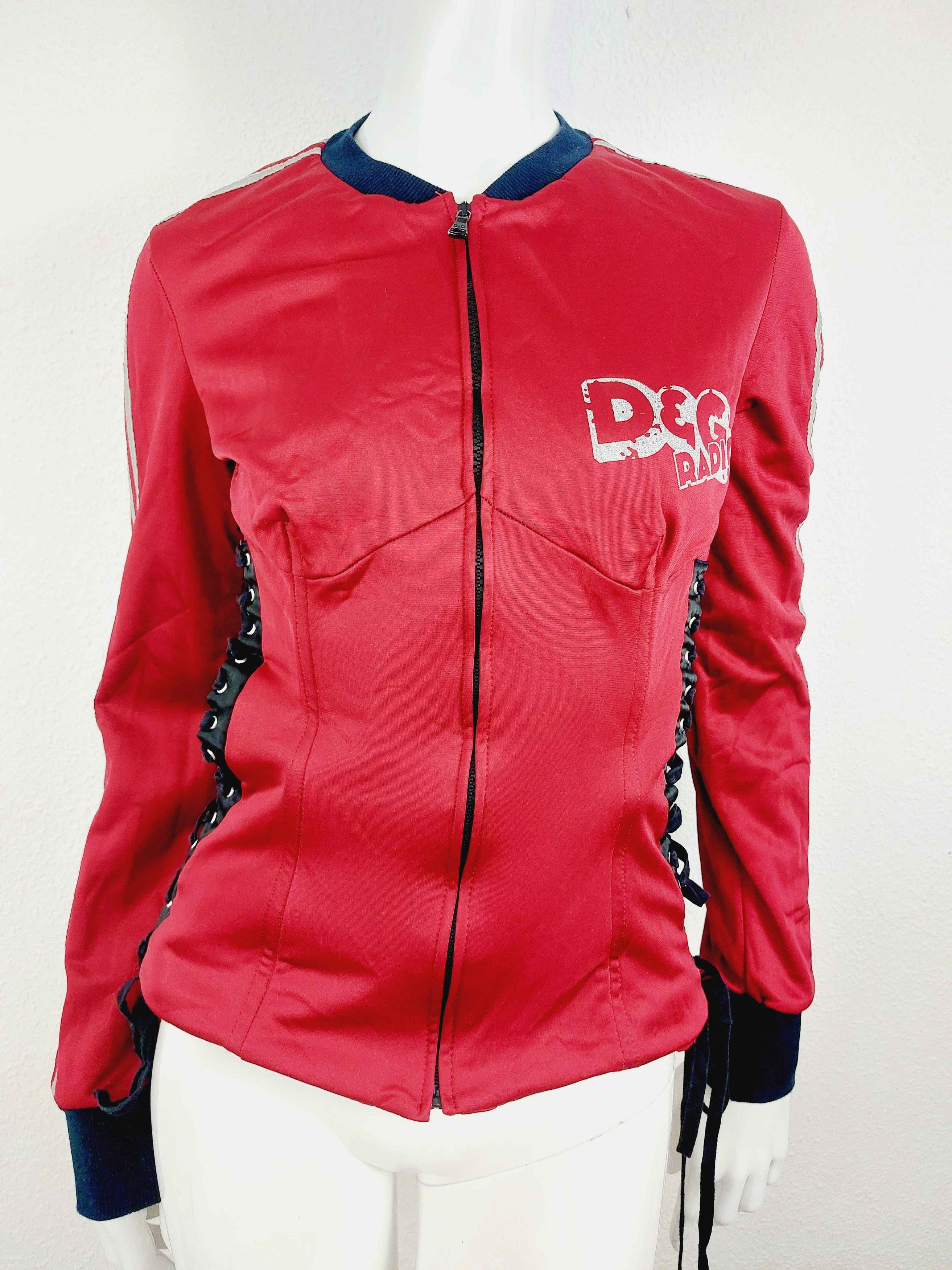 Dolce & Gabbana D&G Dolce and Gabbana Lace-up Corset Zip Jacket Size M / US 6-8 / IT 42-44 - 16 Thumbnail