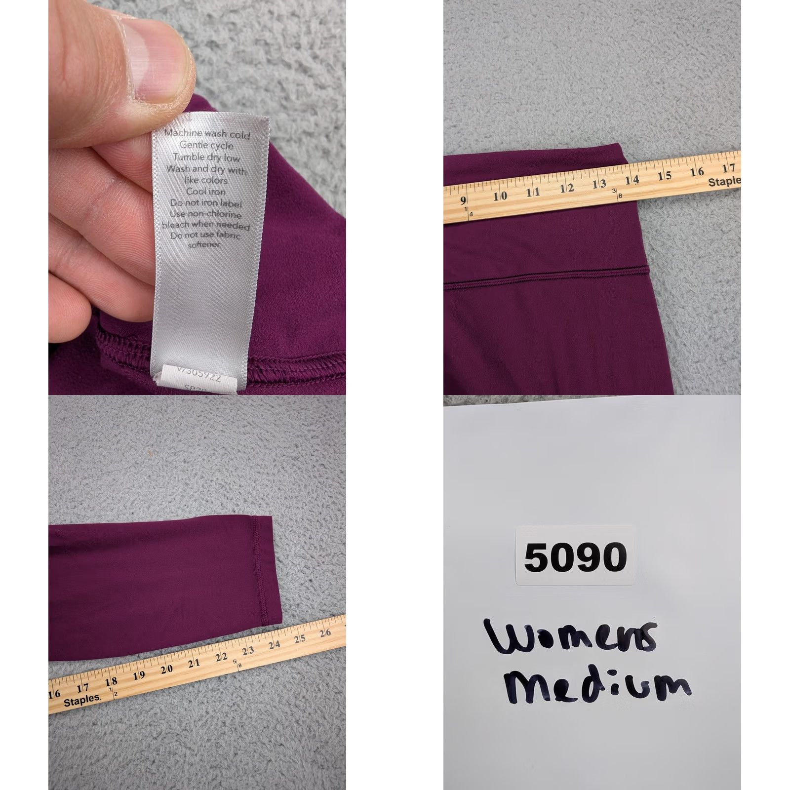 Athleta Athleta Elation 7/8 Tight Pants Womens Medium Purple Leggings Yoga Athletic Size 32" / US 10 / IT 46 - 8 Thumbnail