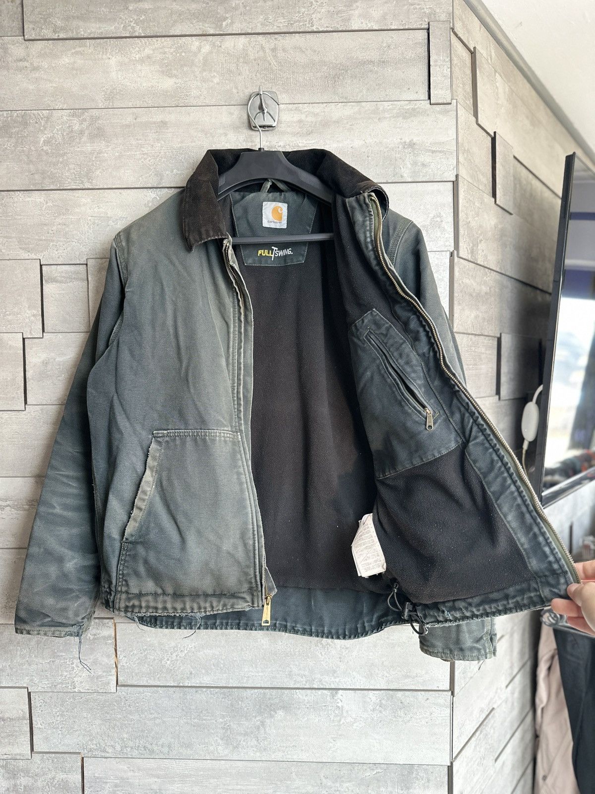 Carhartt Vintage Carhartt Workwear Jacket Washed Distressed Size US S / EU 44-46 / 1 - 3 Thumbnail