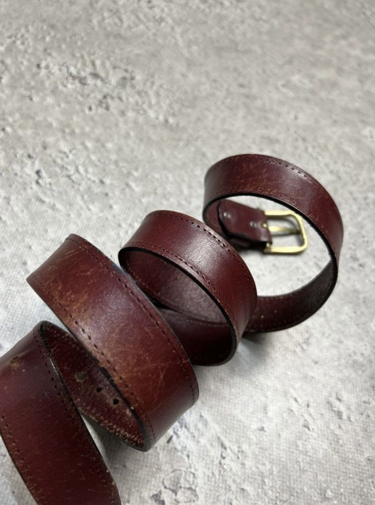 Leather Belts Vintage Y2K Rhinestones Punk Leather GUCCI Size ONE SIZE - 3 Thumbnail