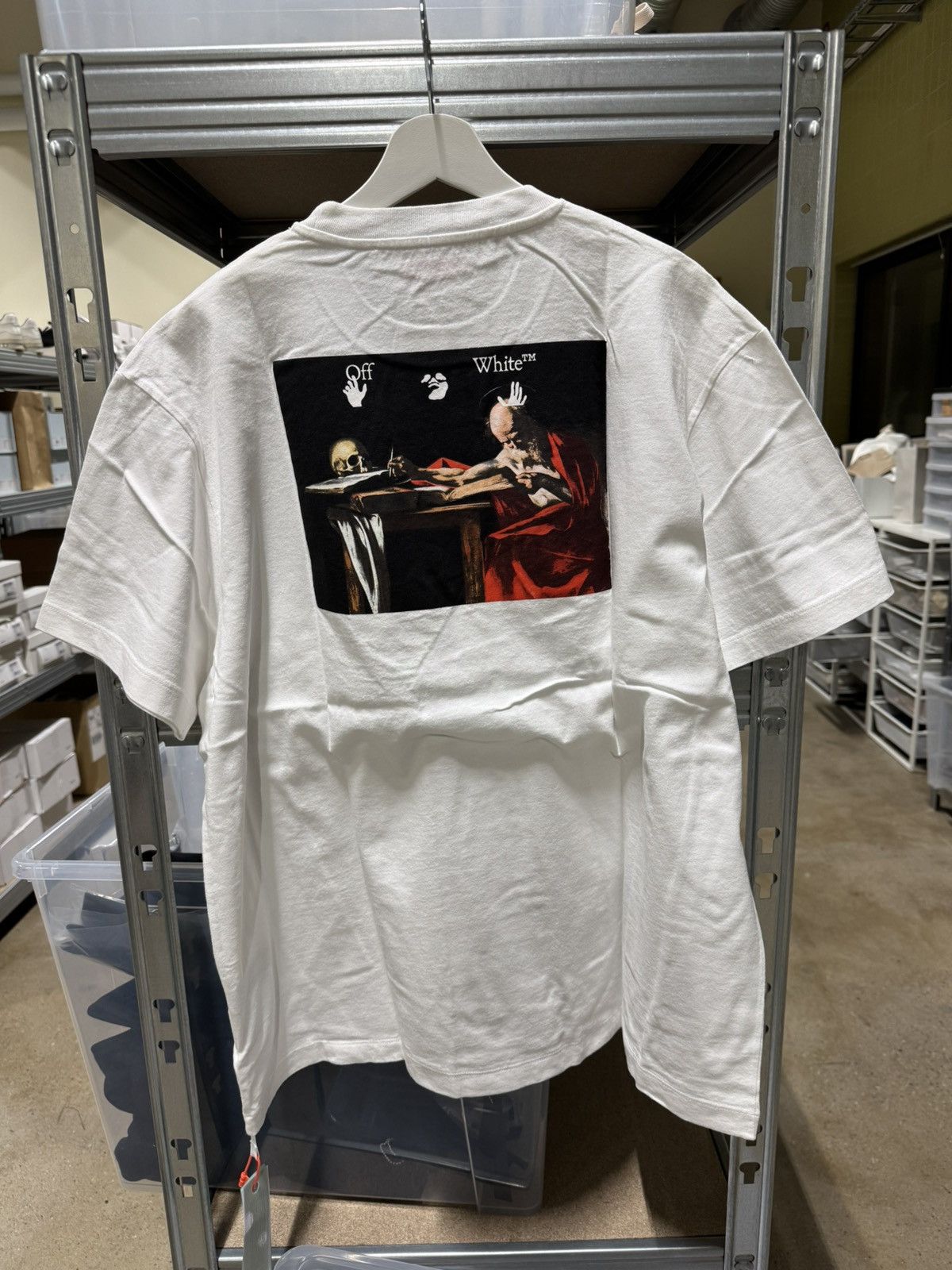 Off-White Off-White Caravaggio Paint T-Shirt NEW 475$ Size US L / EU 52-54 / 3 - 1 Thumbnail