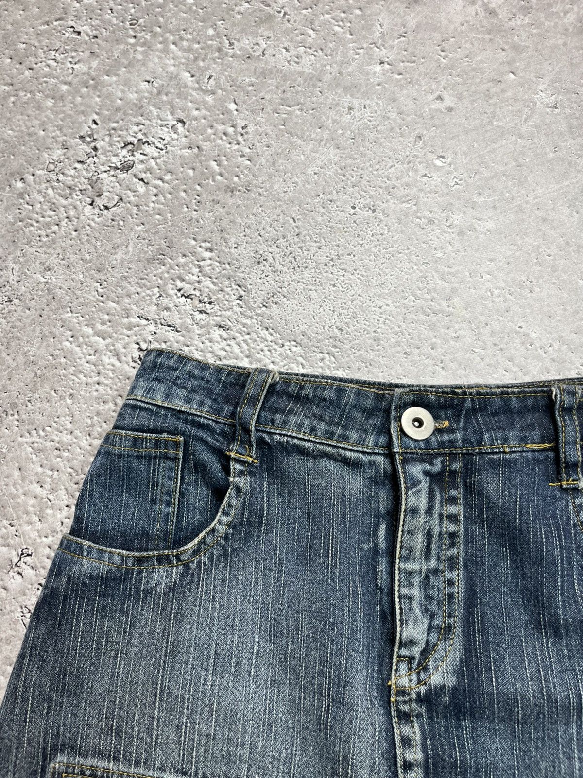 Other Y2K Distressed Denim Mini Skirt Women’s Size S Size 28" / US 6 / IT 42 - 9 Thumbnail