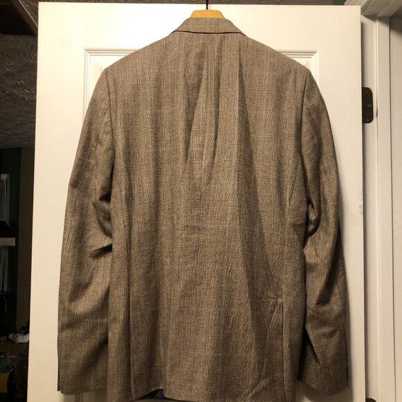 Stafford STAFFORD men's 100%wool blazer sport coat jacket size: 42L Size 42L - 5 Thumbnail