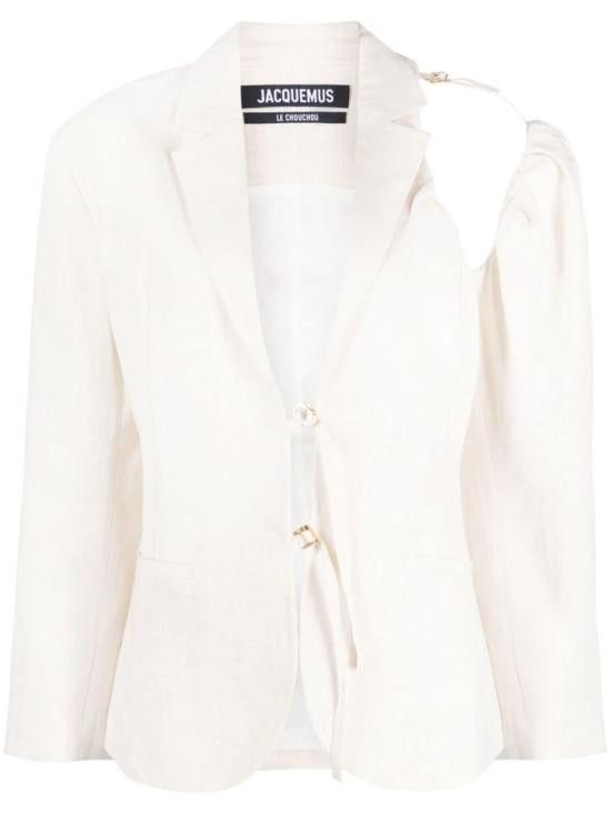 Jacquemus JACQUEMUS Women Jackets 233JA040 1069OFFWHITE White Size XS / US 0-2 / IT 36-38 - 1 Thumbnail