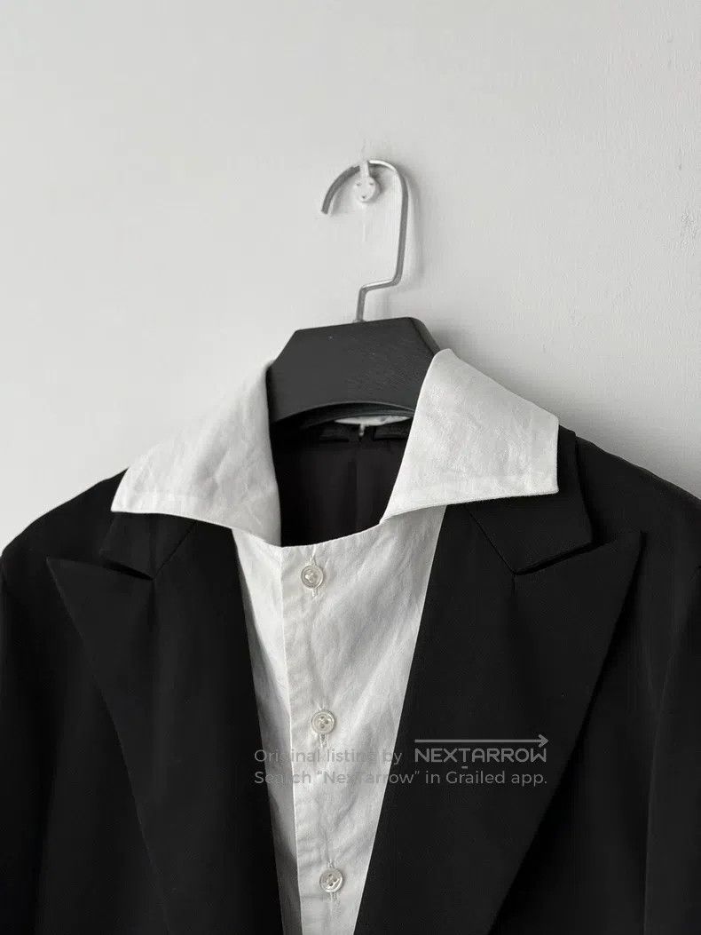 Yohji Yamamoto Yohji Yamamoto Deconstructed patchwork double blazer| Size US L / EU 52-54 / 3 - 1 Thumbnail