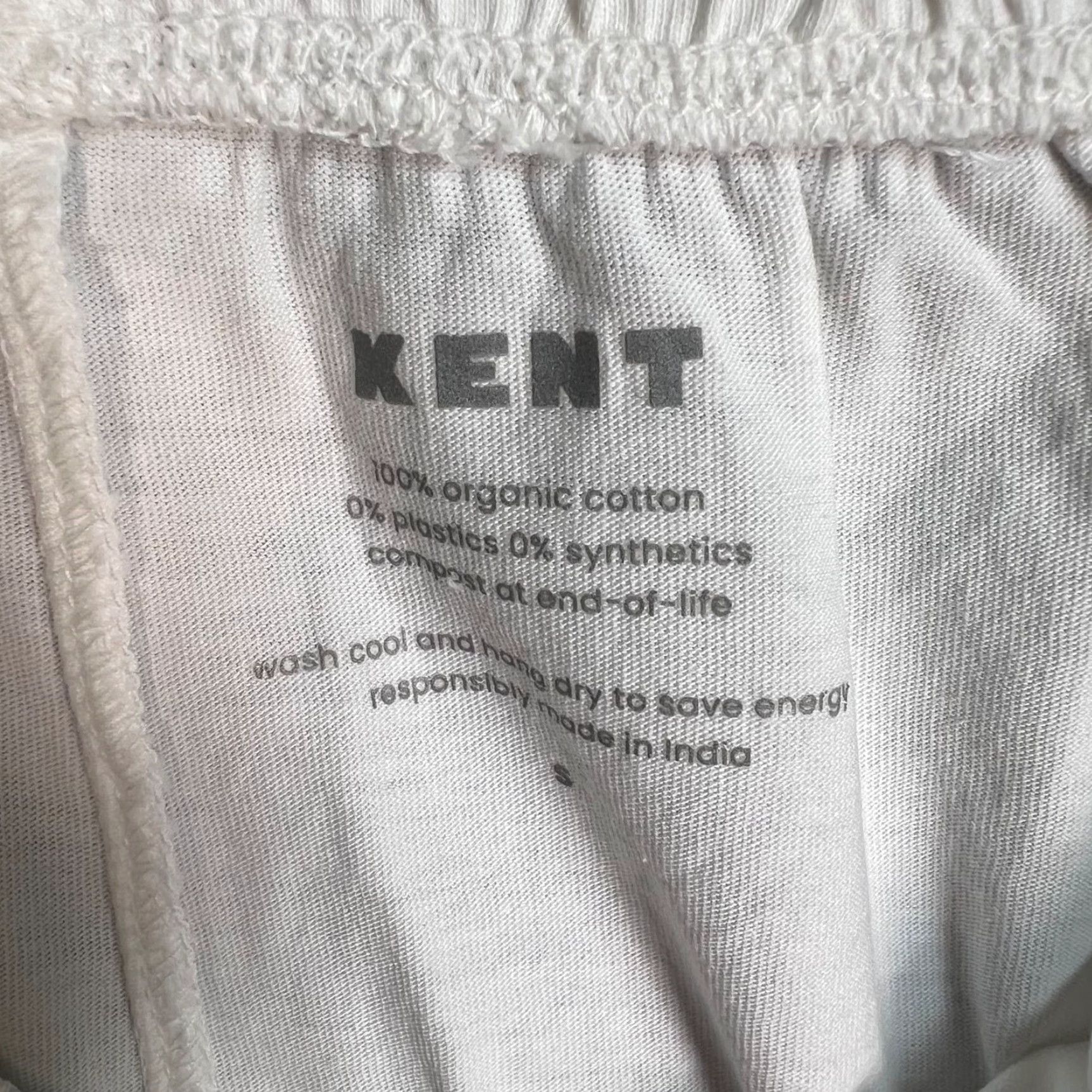 Vintage Kent Womens Small White Organic Cotton Lounge Shorts Lightweight Fabric Shirt? Size 28" / US 6 / IT 42 - 3 Thumbnail