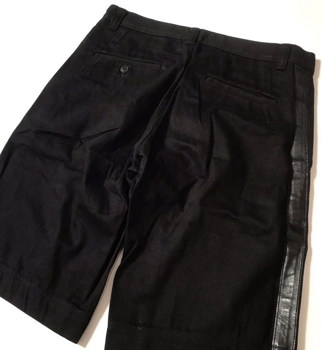 Comme des Garcons Cdg homme plus AD2007 leather side panel shorts Size US 30 / EU 46 - 2 Thumbnail