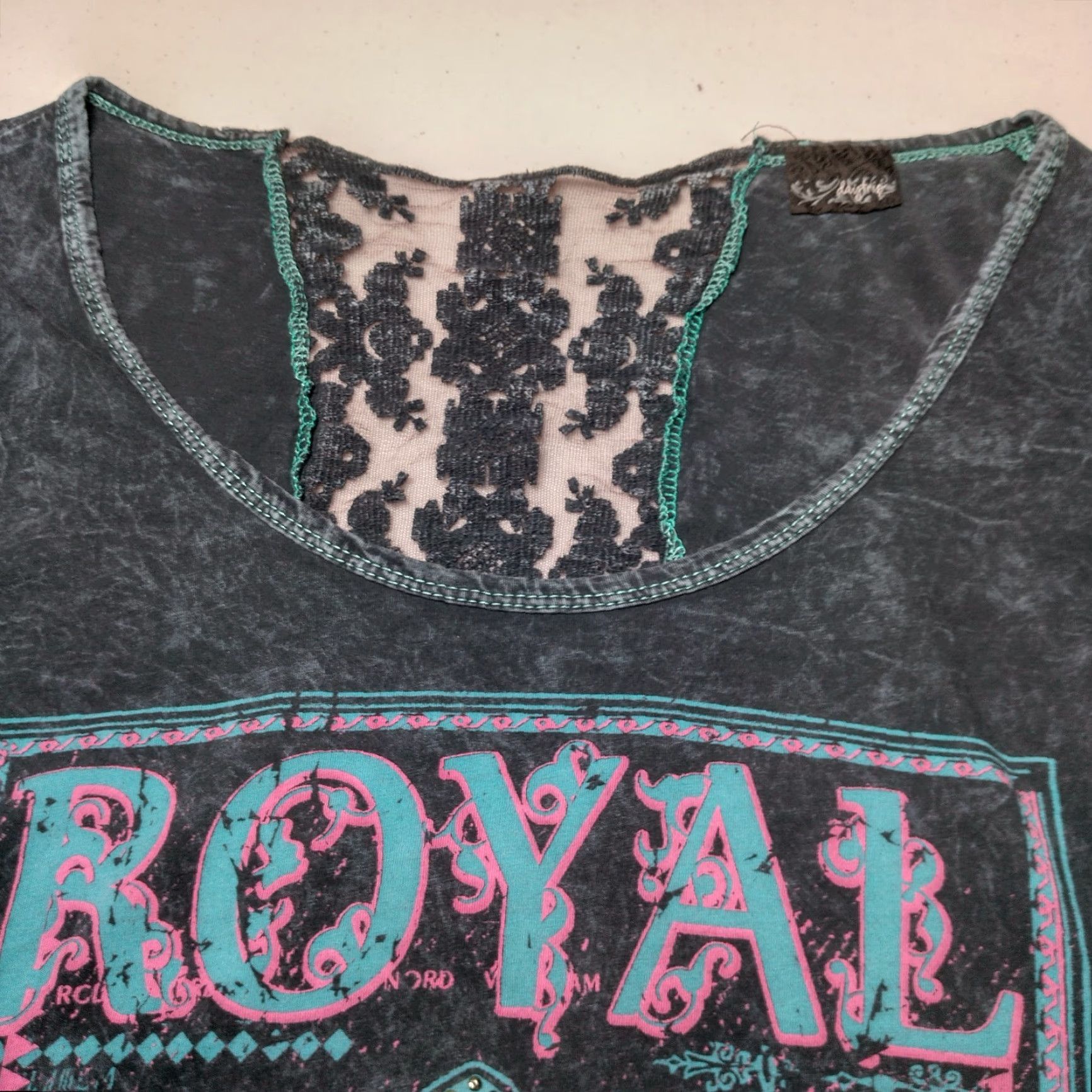 Vintage VINTAGE Daytrip Long Sleeve Shirt Women L Blue Fleur Dis Lis Y2K Casual Knit Cotton Blend Size L / US 10 / IT 46 - 6 Thumbnail