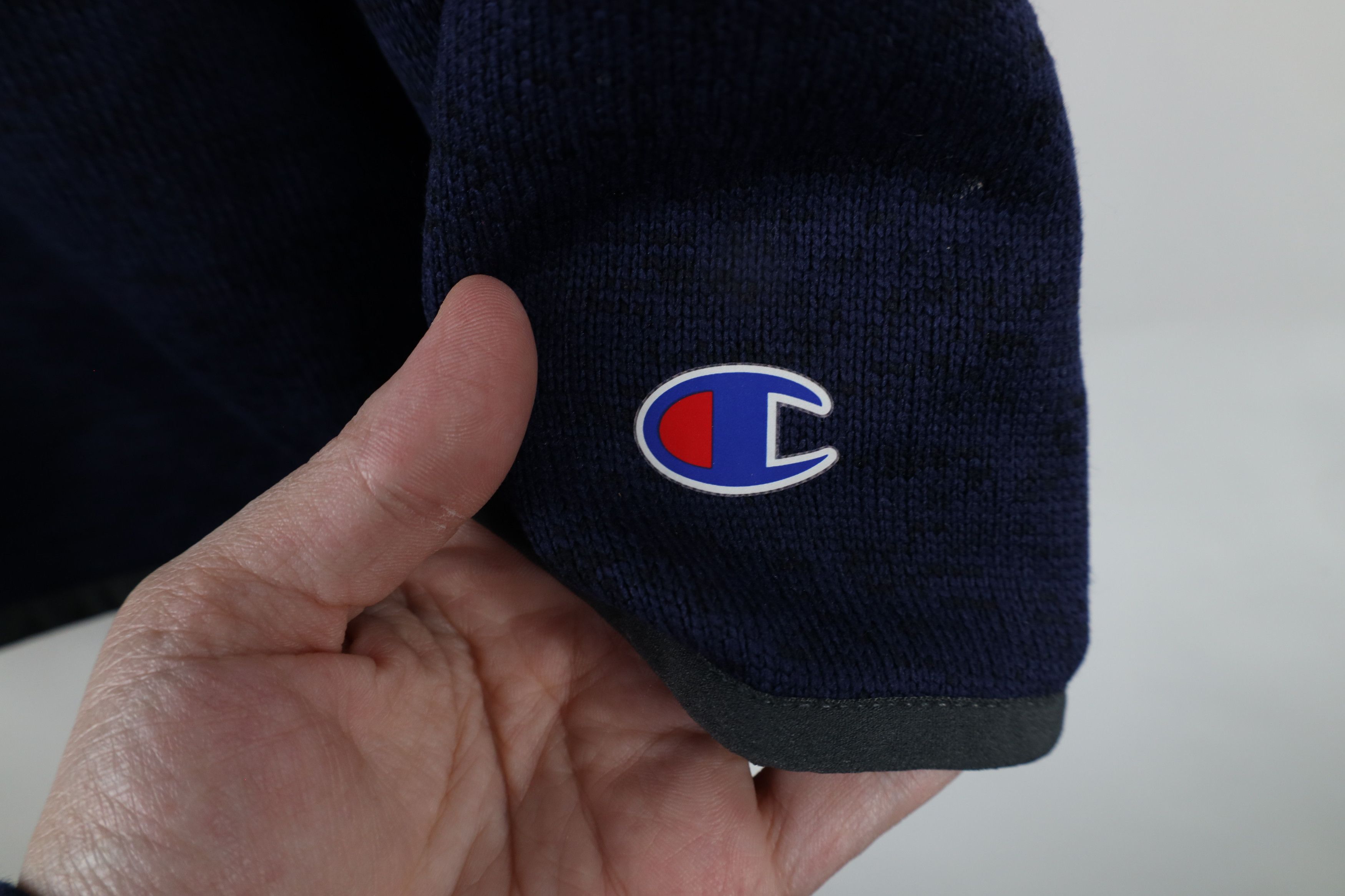 Champion × Vintage Deadstock Champion University Football Half Zip Knit Sweater Size US XXL / EU 58 / 5 - 10 Thumbnail