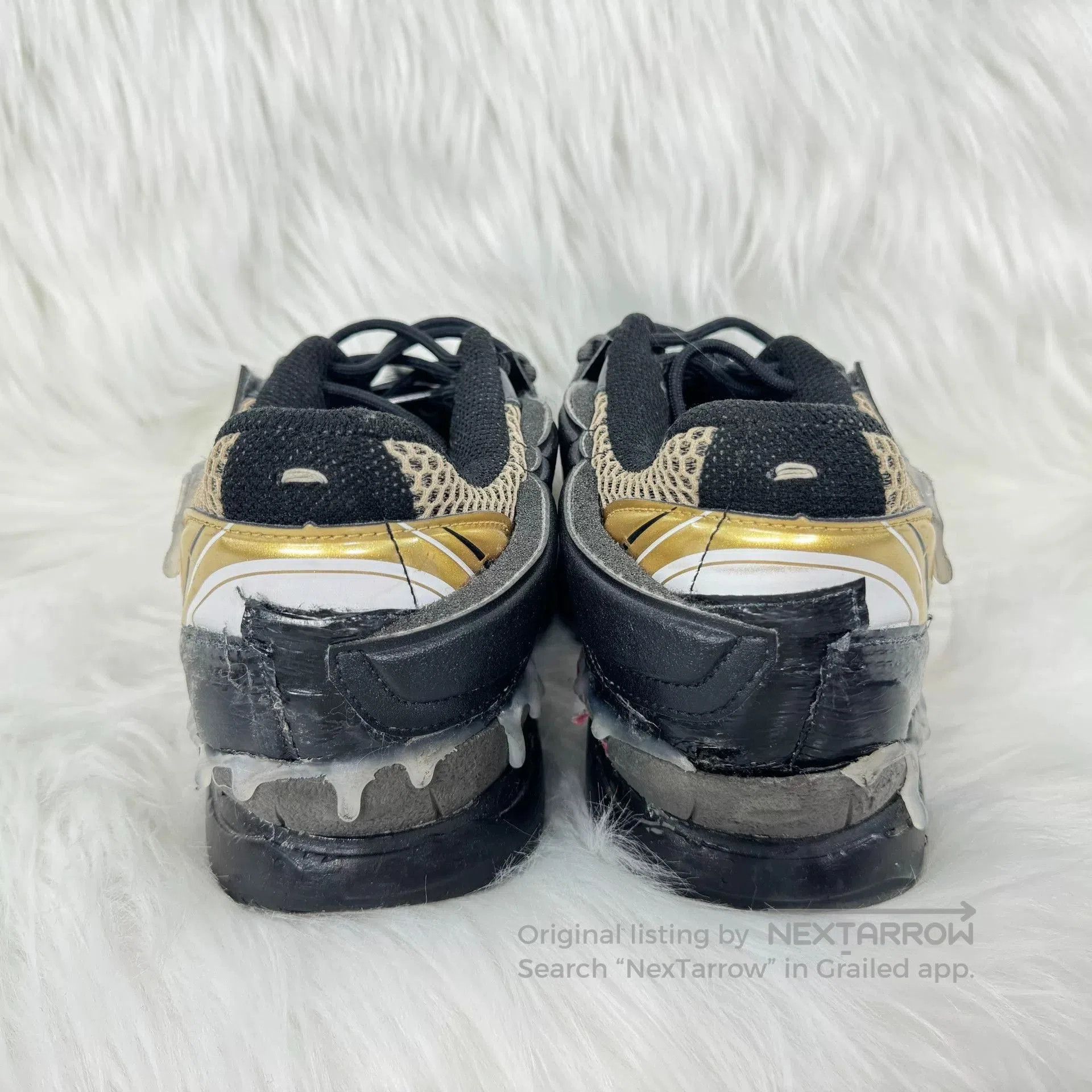 Maison Margiela Maison Margiela Red Black Gold Colorblock Shoes. Size US 7 / EU 40 - 3 Thumbnail
