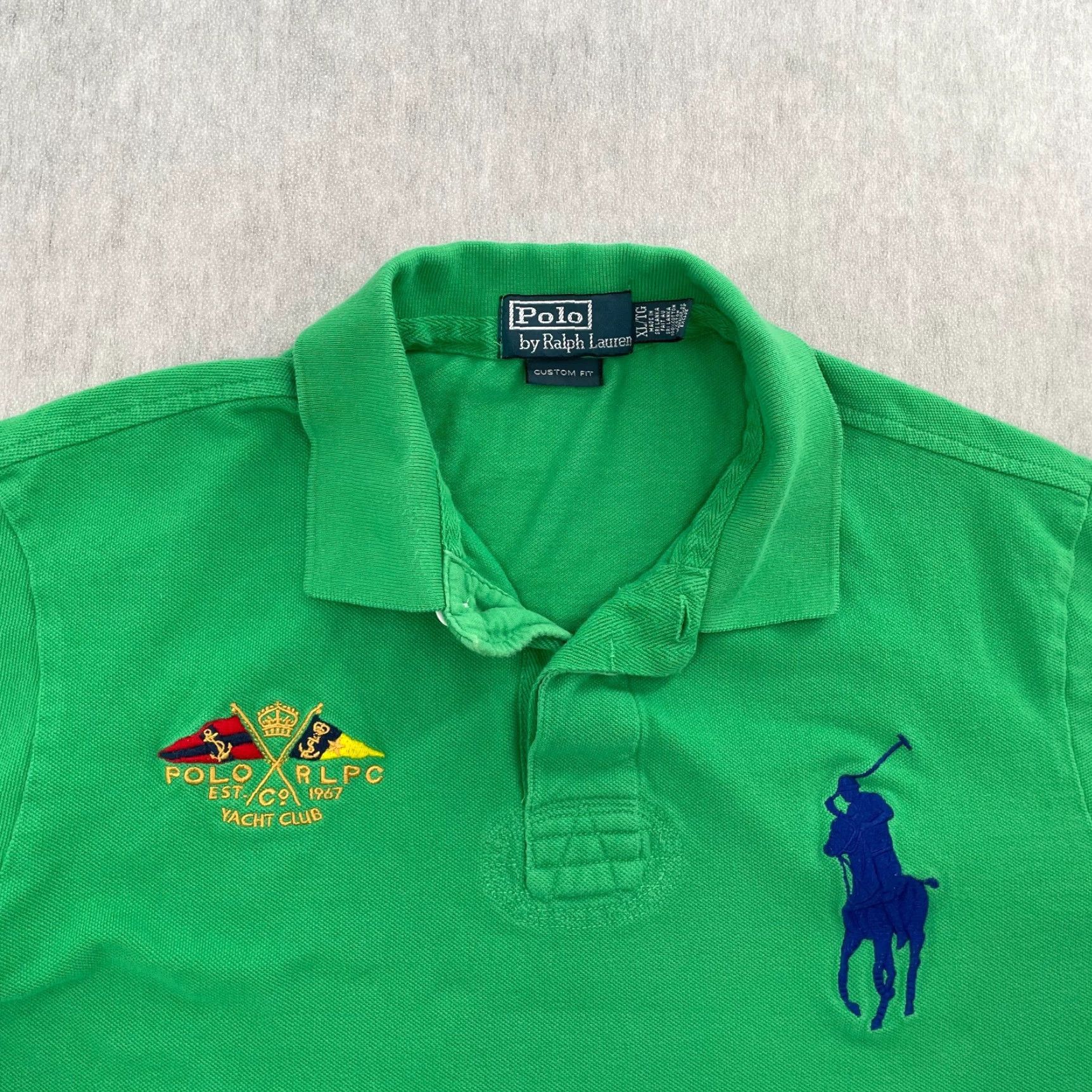 Polo Ralph Lauren Polo Ralph Lauren Shirt Adult XL Green Polo Big Pony Mens Size US XL / EU 56 / 4 - 3 Thumbnail