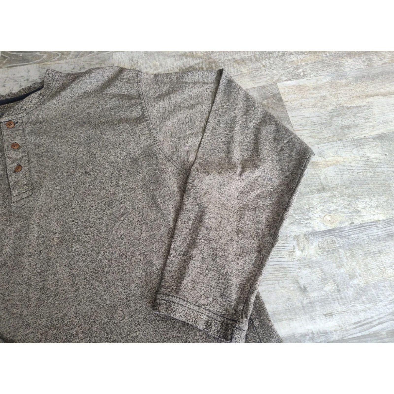 Ralph Lauren VINTAGE Ralph Lauren Men's Shirt XL Long Sleeve Henley Gray T-Shirt 90s Classic Size US XL / EU 56 / 4 - 3 Thumbnail