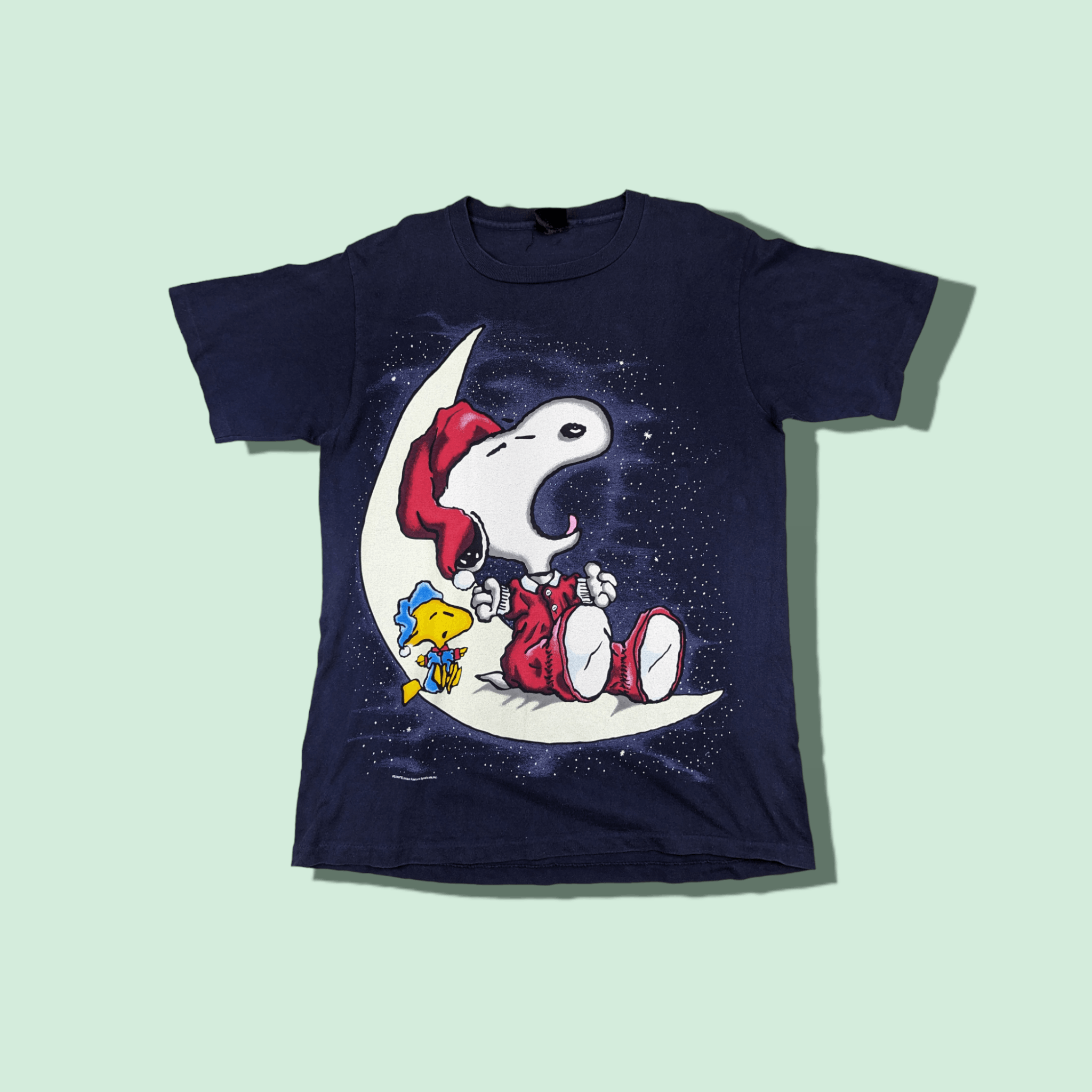 Changes Vintage 90's CHANGES Peanuts Woodstock Christmas T-Shirt Size US M / EU 48-50 / 2 - 1 Thumbnail