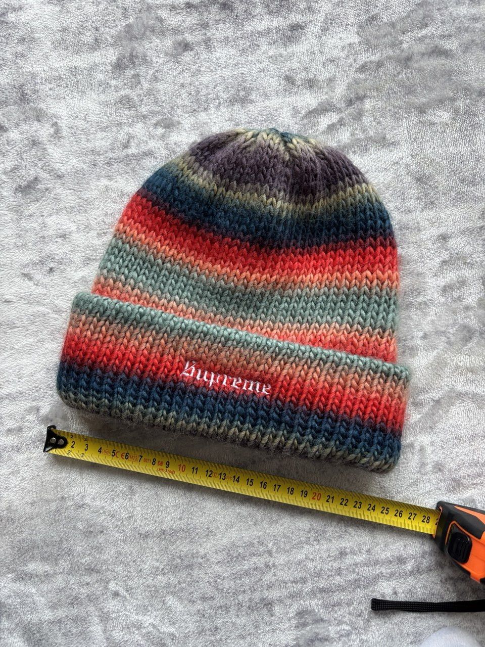 Supreme Supreme Ombré Stripe Beanie Navy Size ONE SIZE - 9 Thumbnail