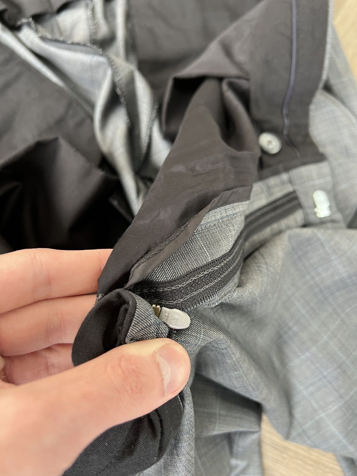 Designer × Vintage Vintage Eduard Dressler Grey Loro Piana Superfine Suit Size 54R - 22 Thumbnail