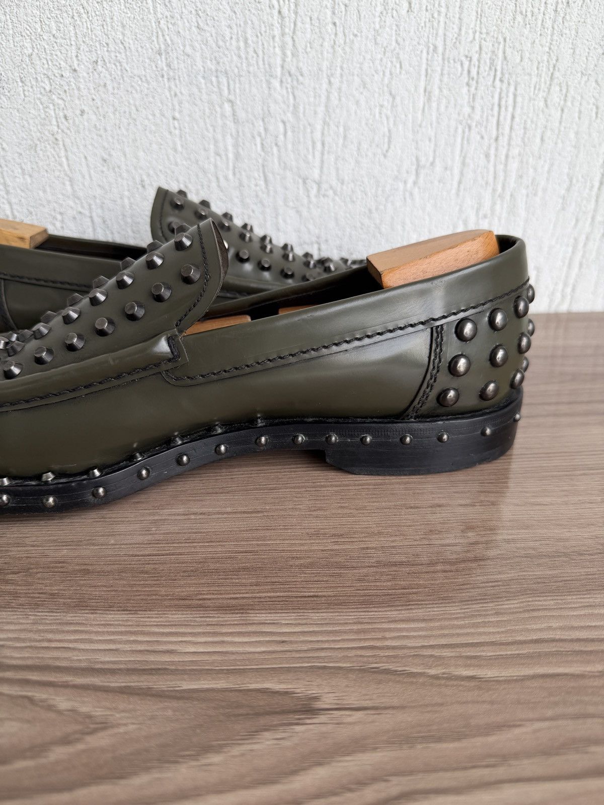 Prada 🔋❗️ Archival 🕷️Studded loafers Size US 10 / EU 43 - 15 Thumbnail