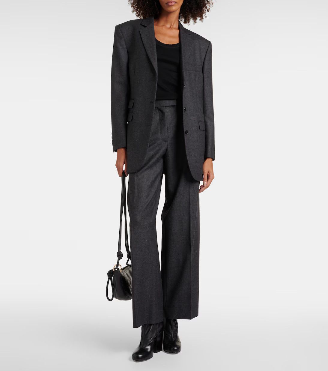 Lemaire o1s22i1n1024 Ribbed Sleeveless Top in Black Size M / US 6-8 / IT 42-44 - 2 Thumbnail