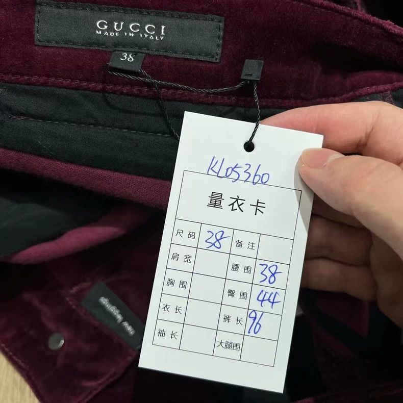 Gucci Gucci Burgundy corduroy trousers 2502-Nextarrow Size US 38 / EU 54 - 7 Thumbnail