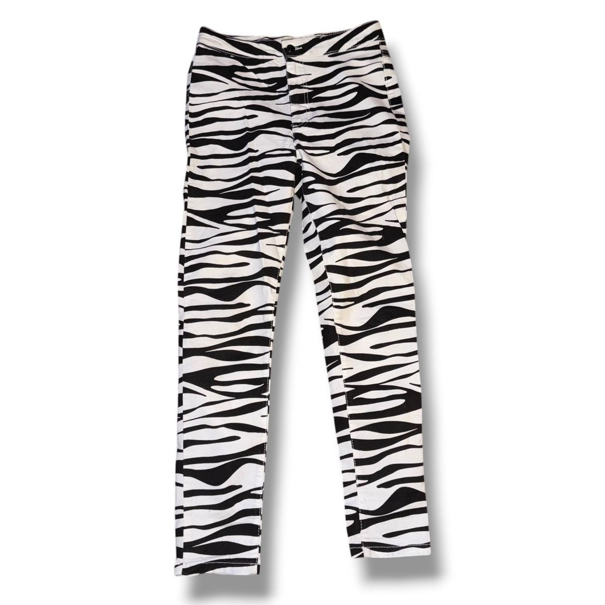 Free People We the Free white and black zebra print skinny pants Size 28" / US 6 / IT 42 - 3 Thumbnail