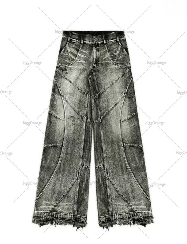 Japanese Brand × Jean × Vintage Jeans West Coast WorkWear Ripped Mopping Pants Size US 32 / EU 48 - 1 Thumbnail