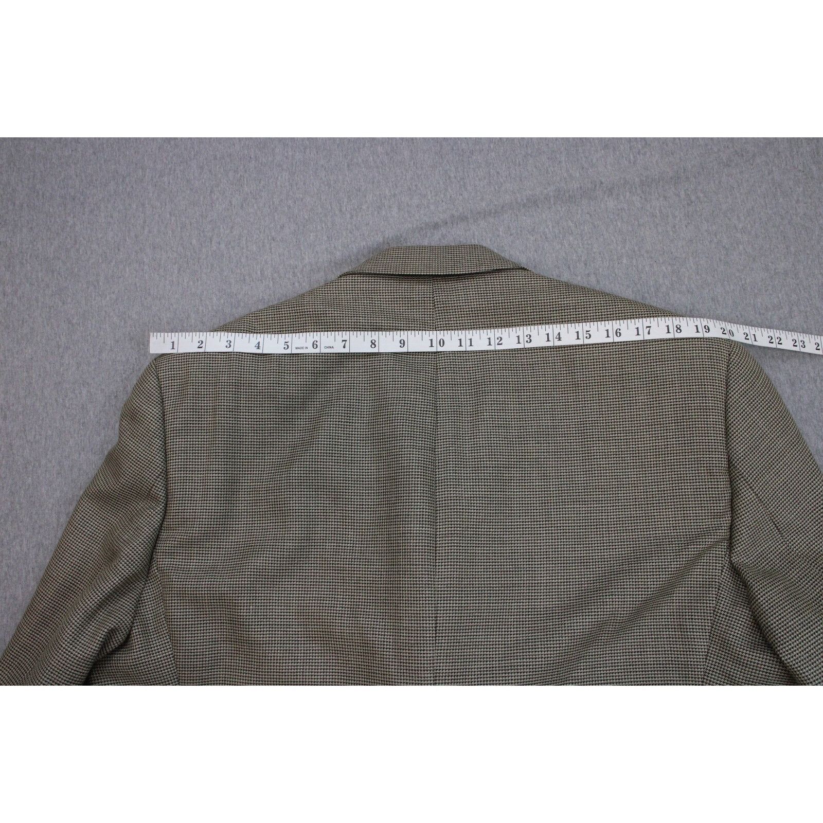 Calvin Klein Calvin Klein Mens Blaze Size 44R Wool Silk Houndstooth Size 44R - 12 Thumbnail