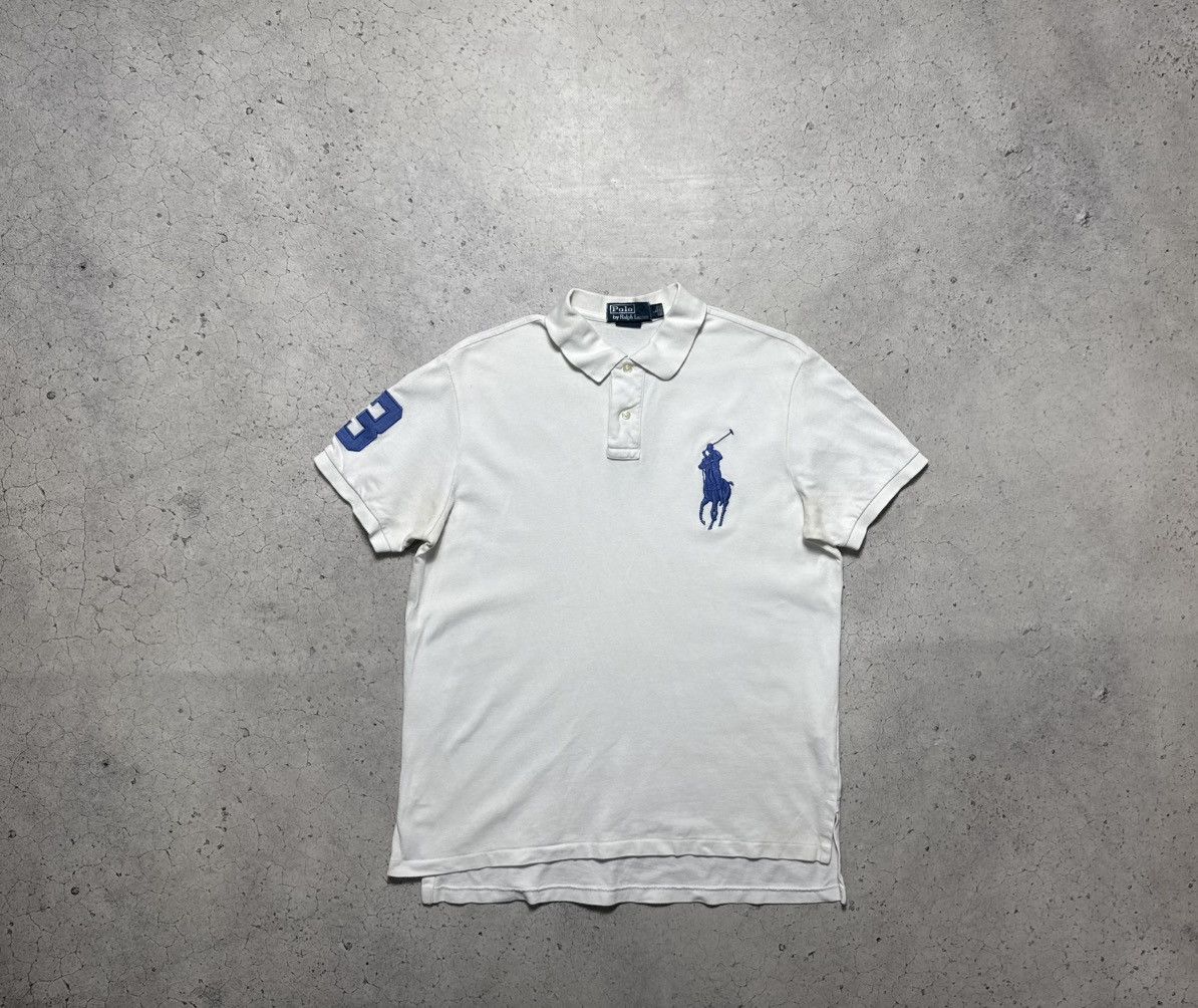 Polo Ralph Lauren Polo Ralph Lauren White Vintage Polo Shirt Size L Size US L / EU 52-54 / 3 - 1 Thumbnail