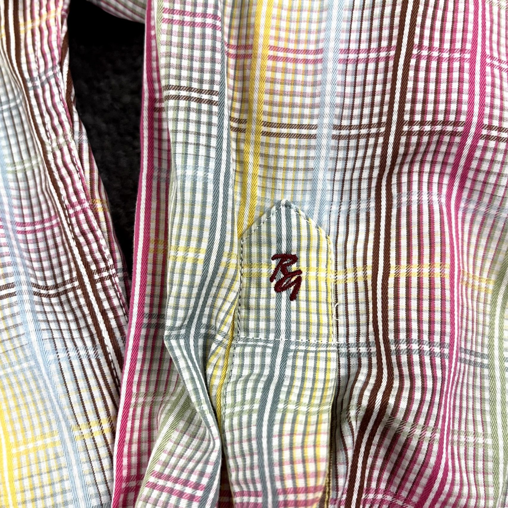 Robert Graham VINTAGE Robert Graham Shirt Men Medium Striped Abstract Disco Flip Cuff Button-Up Casual Formal Preppy Size US M / EU 48-50 / 2 - 3 Thumbnail