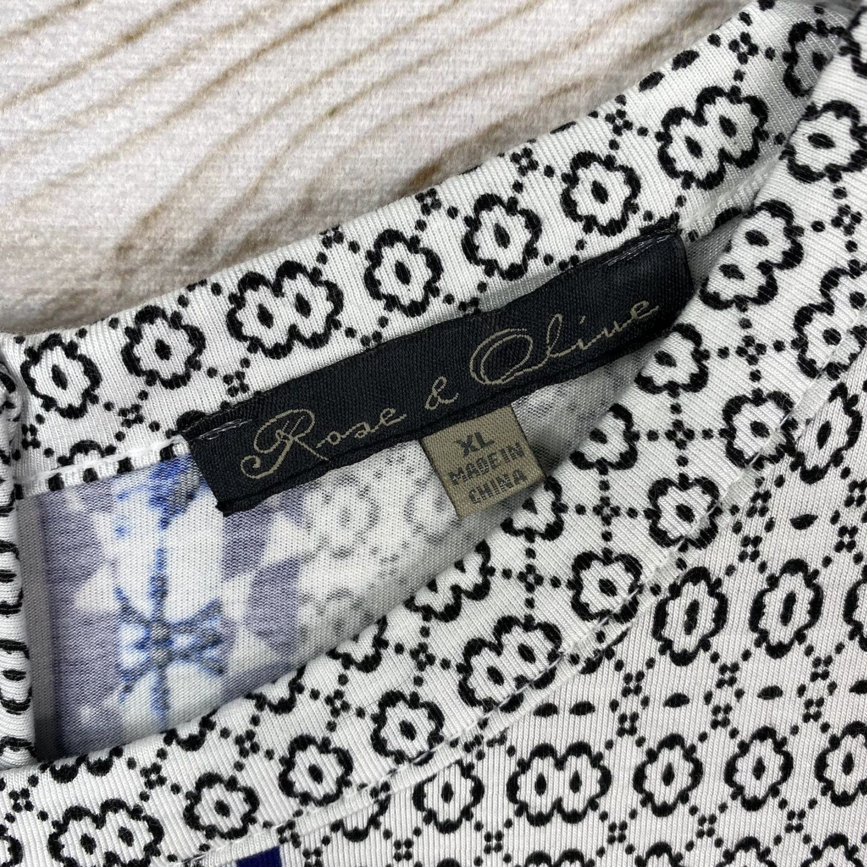 Anthropologie VINTAGE Anthropologie Rose + Olive Top Womans XL White Blue Zip Up Sleeveless Boho Size XL / US 12-14 / IT 48-50 - 3 Thumbnail