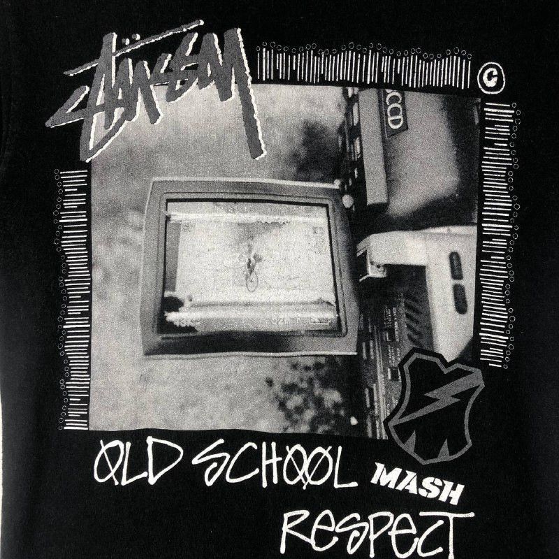 Stussy × Vintage Vintage Stussy "Old School Mash Respect" shirt Size US S / EU 44-46 / 1 - 5 Thumbnail