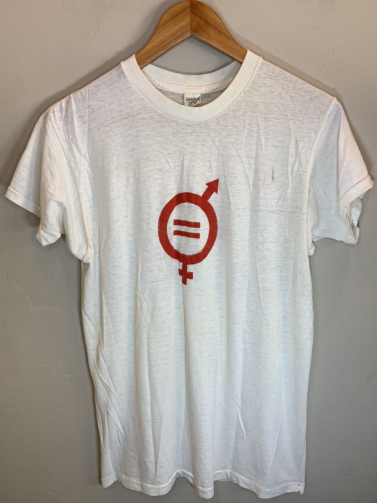 Vintage RARE Vintage 60’s Equality Gender Feminist Art Protest Shirt Size US L / EU 52-54 / 3 - 1 Thumbnail