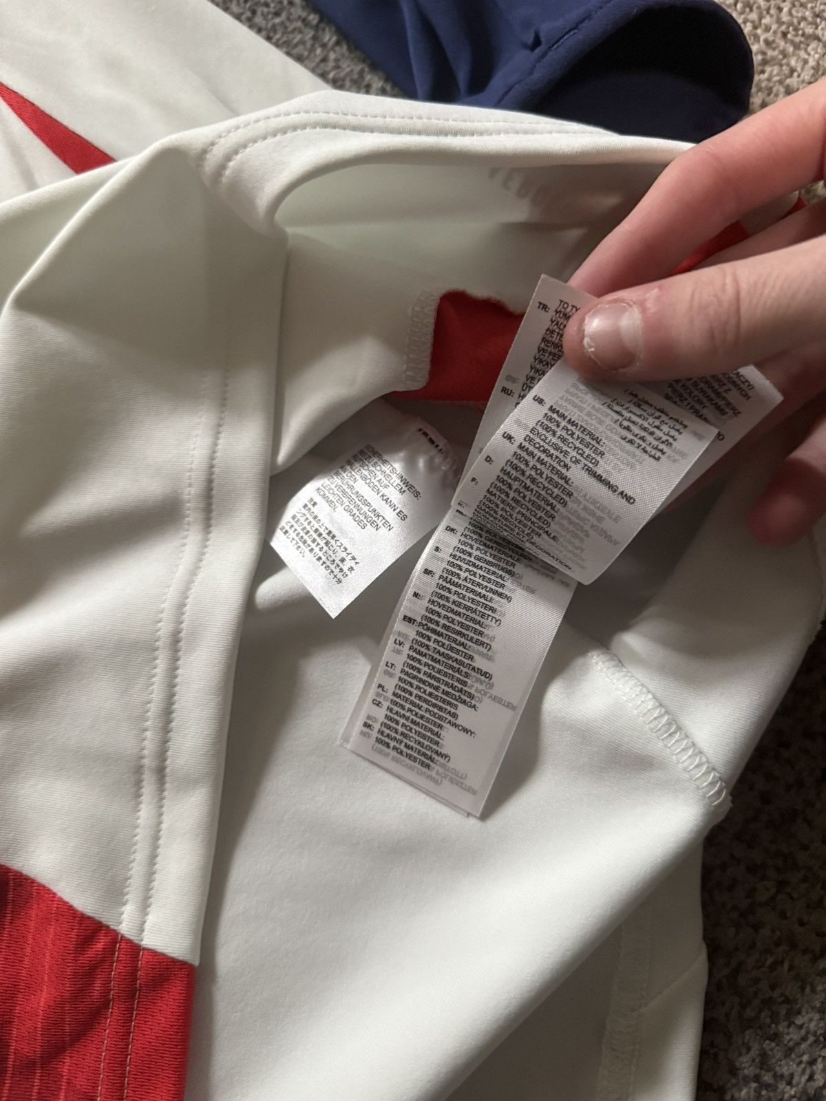 Adidas Olympique Lyonnais Adidas Men's Soccer Training Zip Up Size US M / EU 48-50 / 2 - 5 Thumbnail