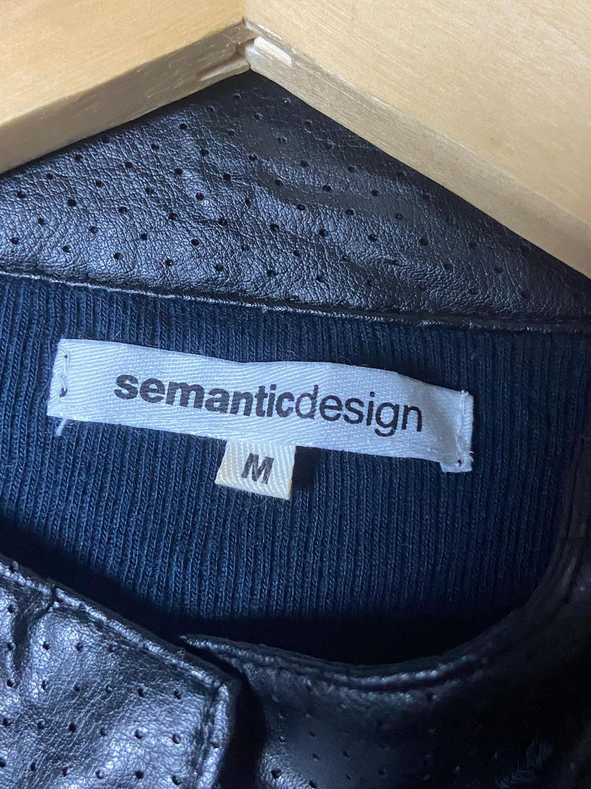 semanticdesign SEMANTIC DESIGN Leather Biker Jacket (139) Size US M / EU 48-50 / 2 - 8 Thumbnail