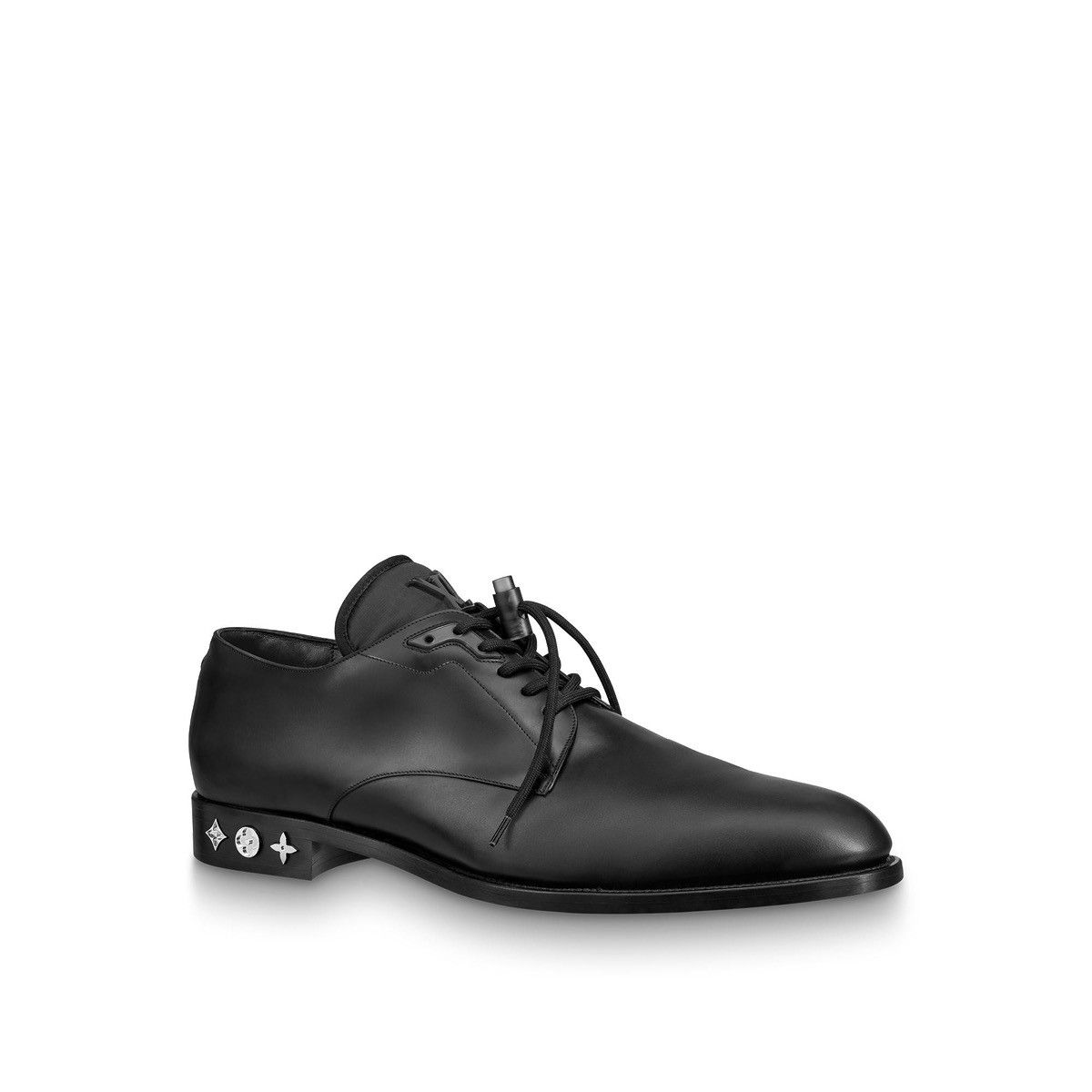 Louis Vuitton Louis Vuitton black leather monogram lace up shoes 7 Size US 7 / EU 40 - 1 Thumbnail