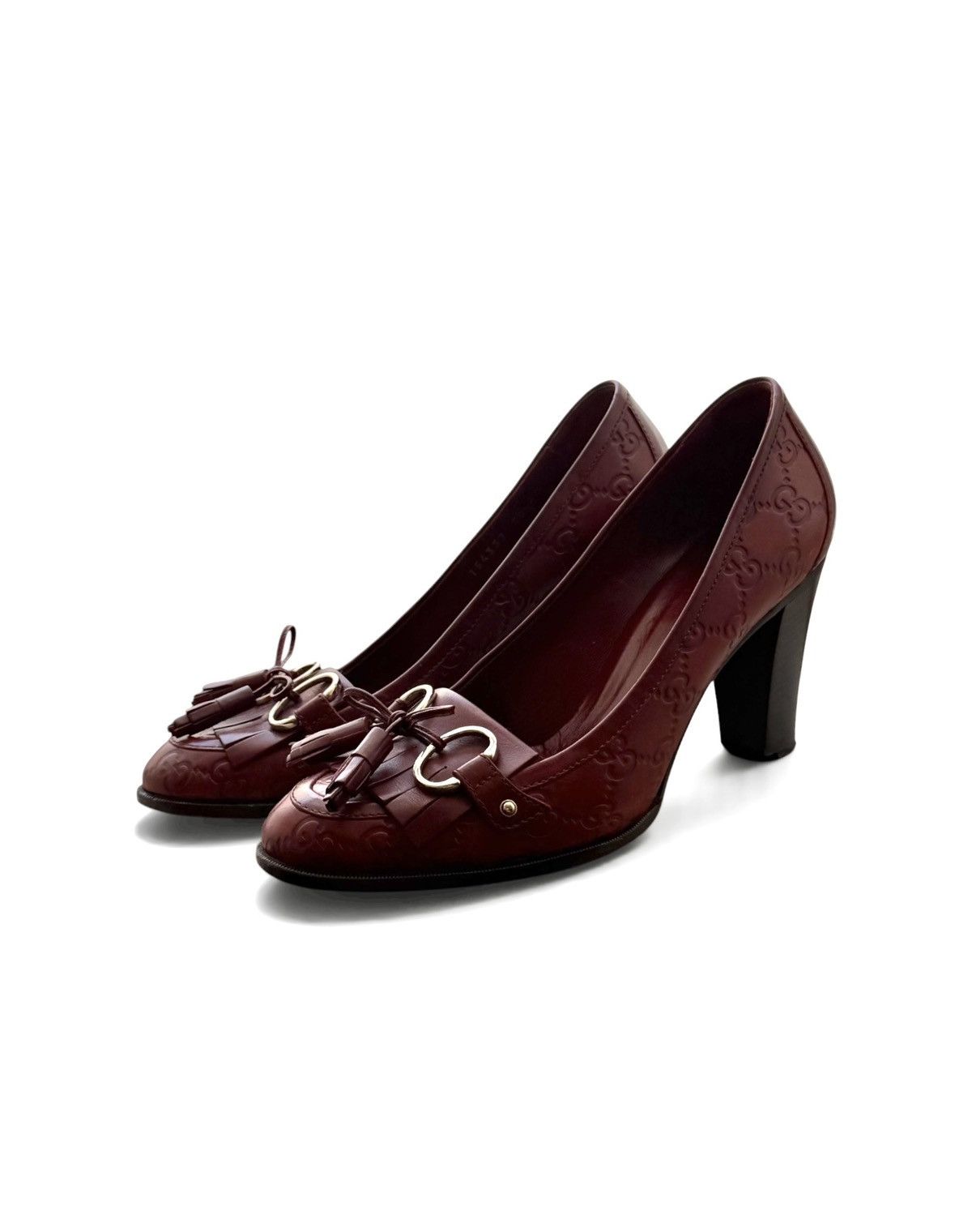 Gucci Gucci by Tom Ford Burgundy Leather mules heels Size US 8.5 / IT 38.5 - 1 Thumbnail